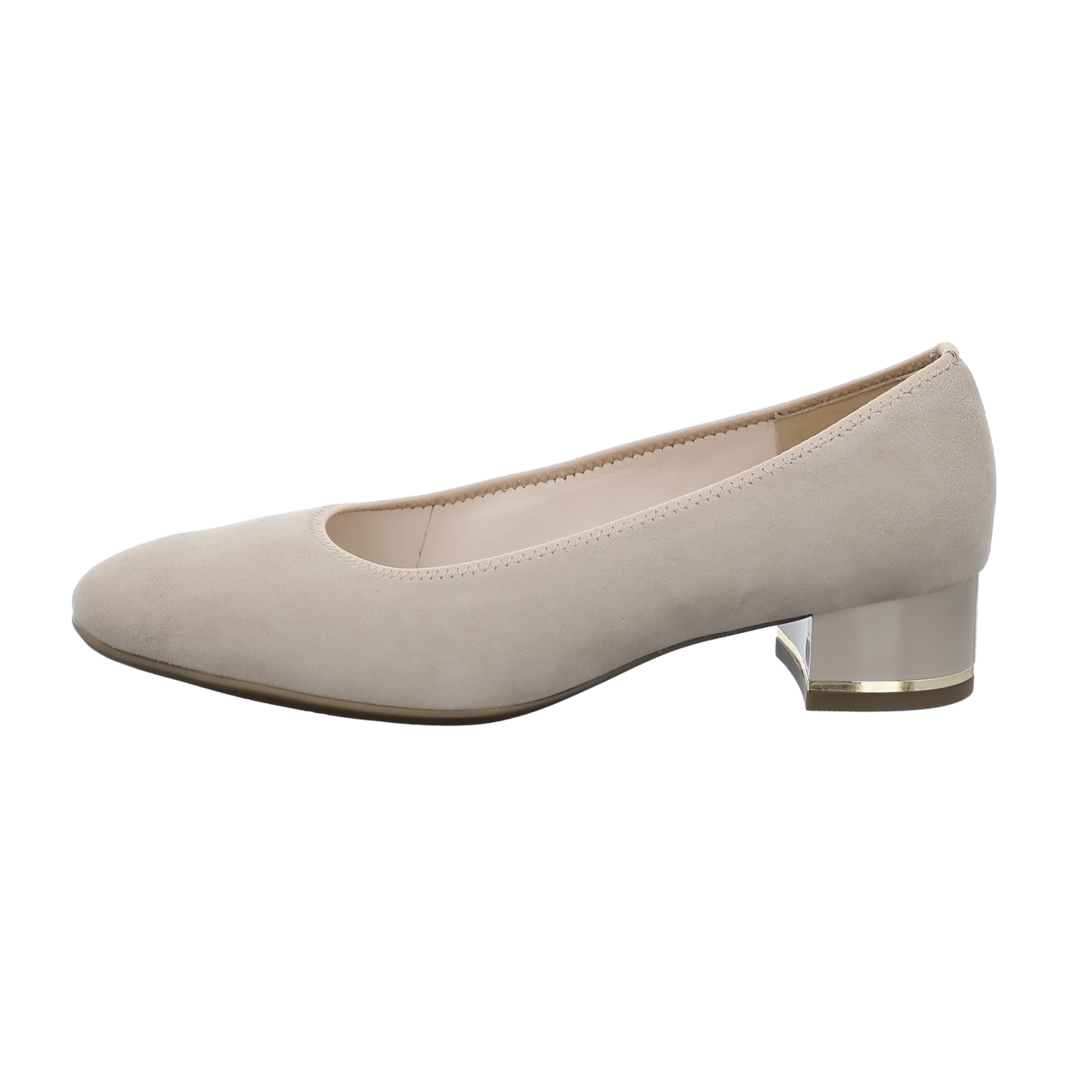 ARA CANBERRA Women's Pumps in Beige Suede with Round Toe and Leather Lining
