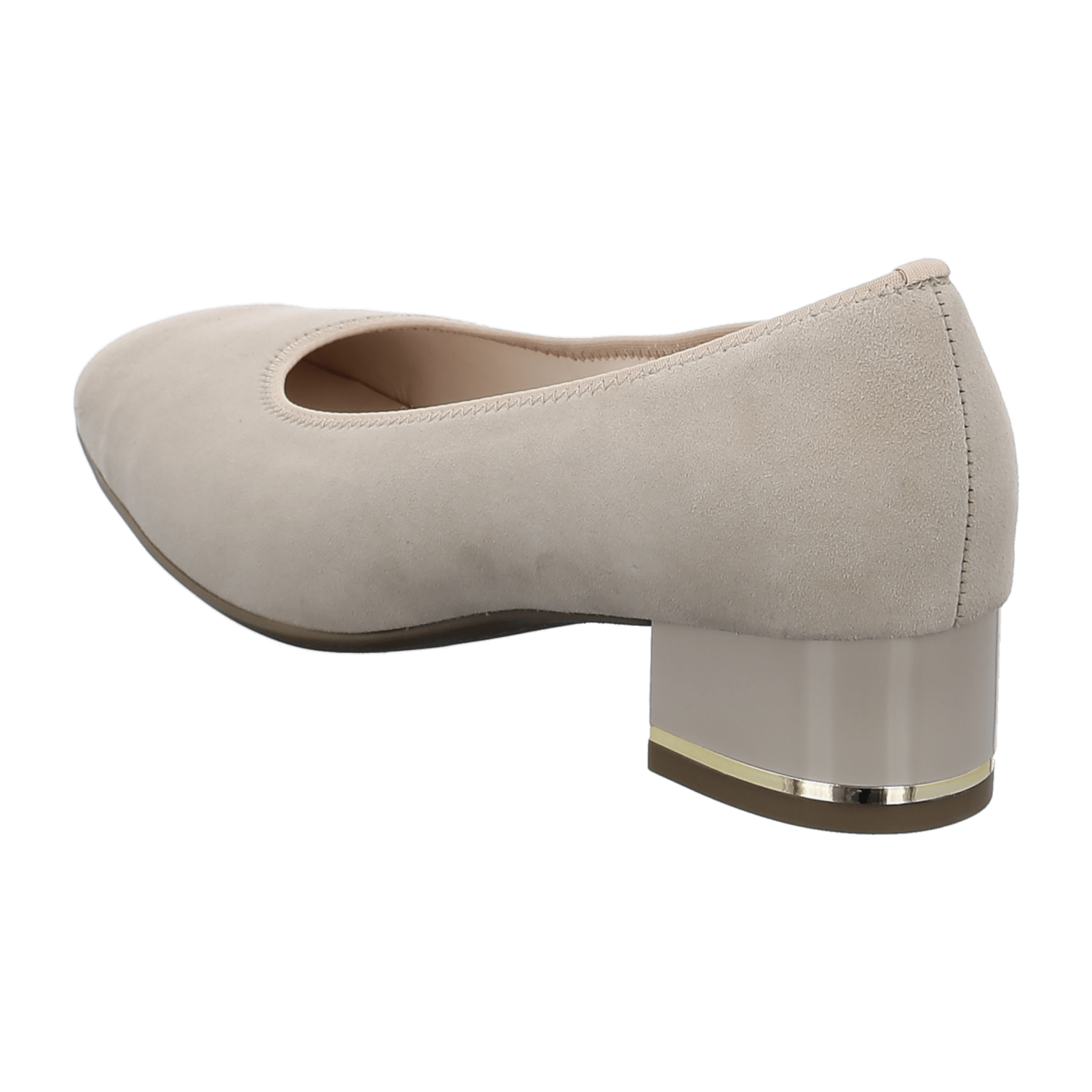ARA CANBERRA Women's Pumps in Beige Suede with Round Toe and Leather Lining