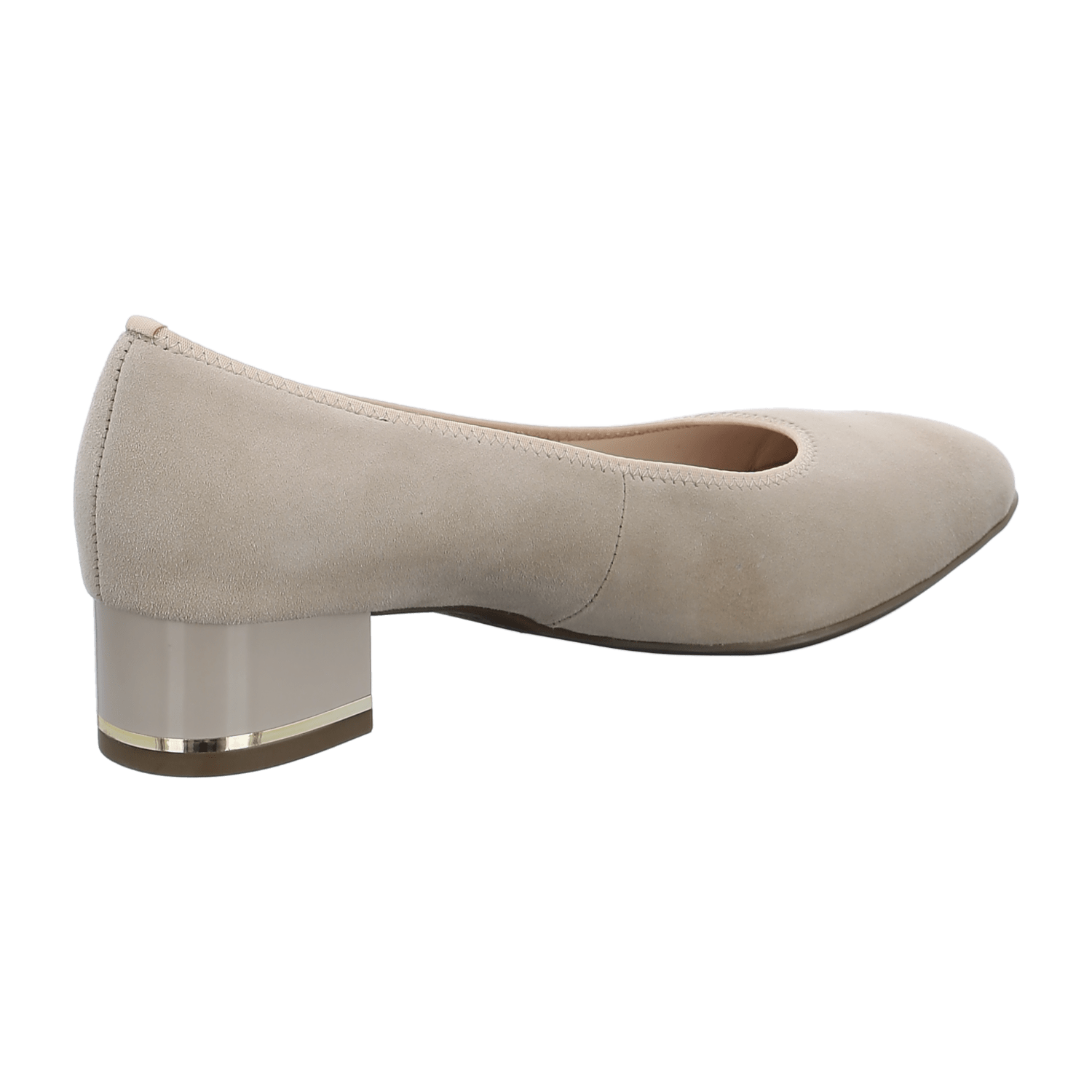 ARA CANBERRA Women's Pumps in Beige Suede with Round Toe and Leather Lining
