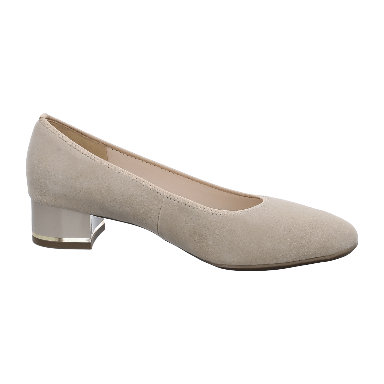 ARA CANBERRA Women's Pumps in Beige Suede with Round Toe and Leather Lining