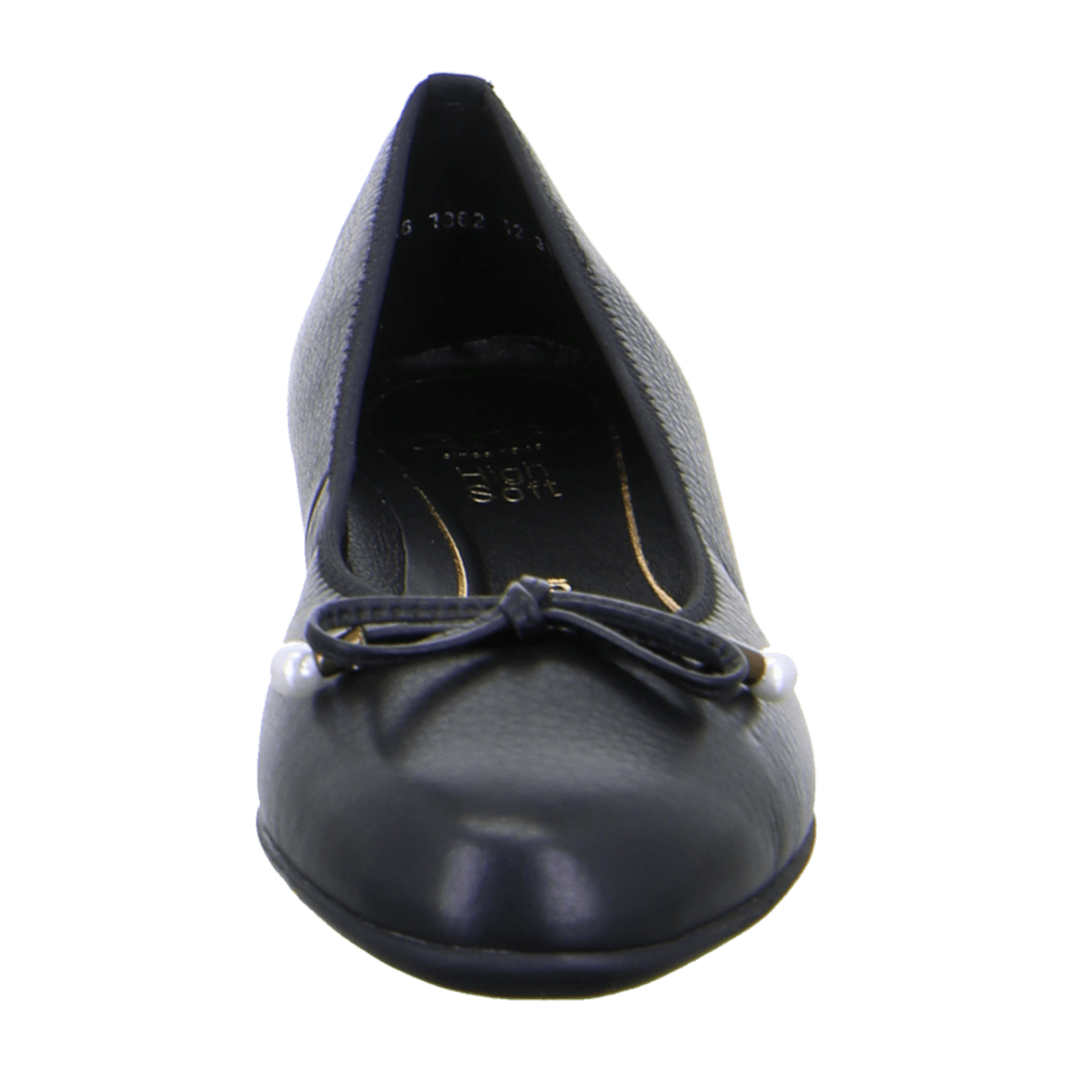 ARA SARDINIA SA Women's Nubuck Leather Slippers in Black with Leather Lining and Rubber Sole