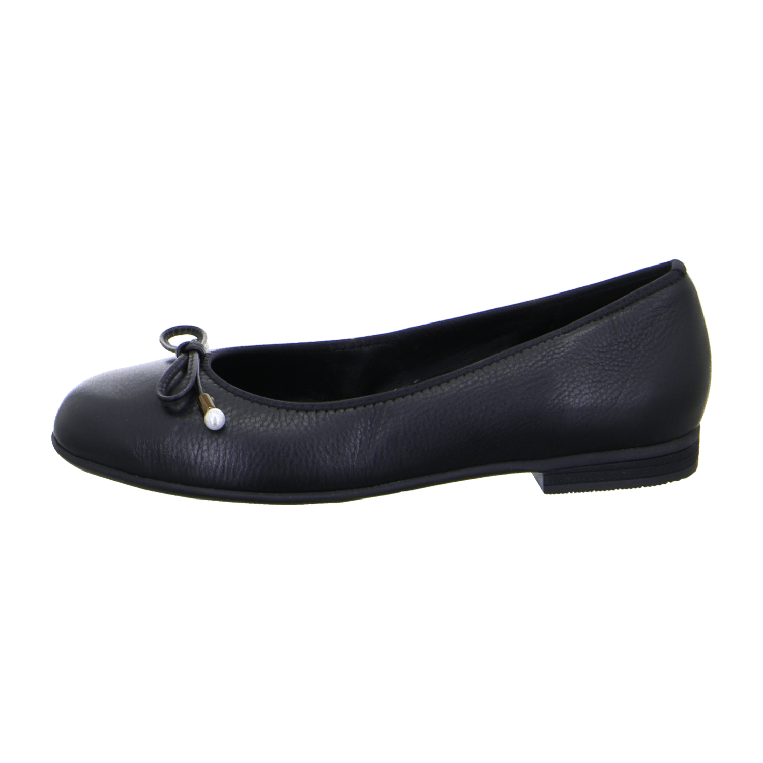 ARA SARDINIA SA Women's Nubuck Leather Slippers in Black with Leather Lining and Rubber Sole