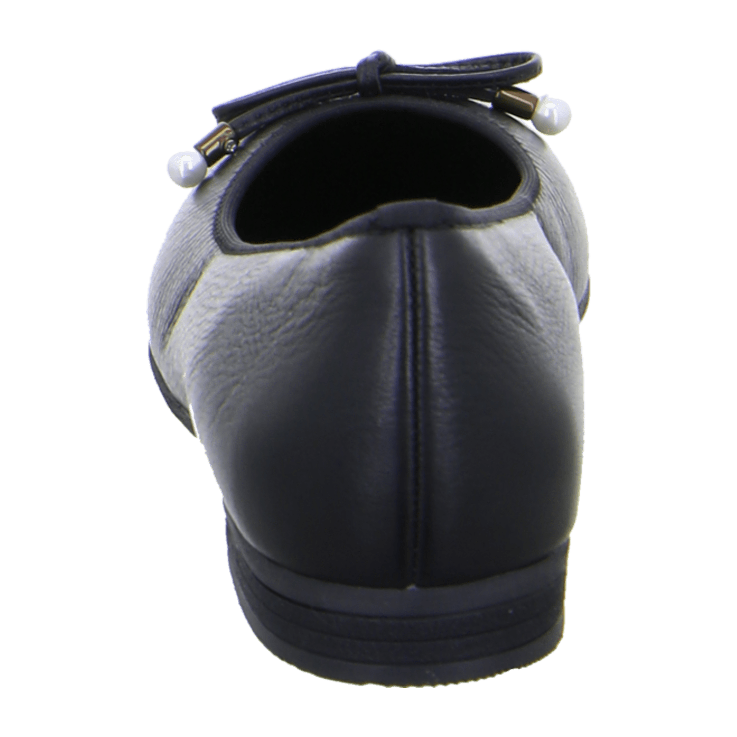 ARA SARDINIA SA Women's Nubuck Leather Slippers in Black with Leather Lining and Rubber Sole