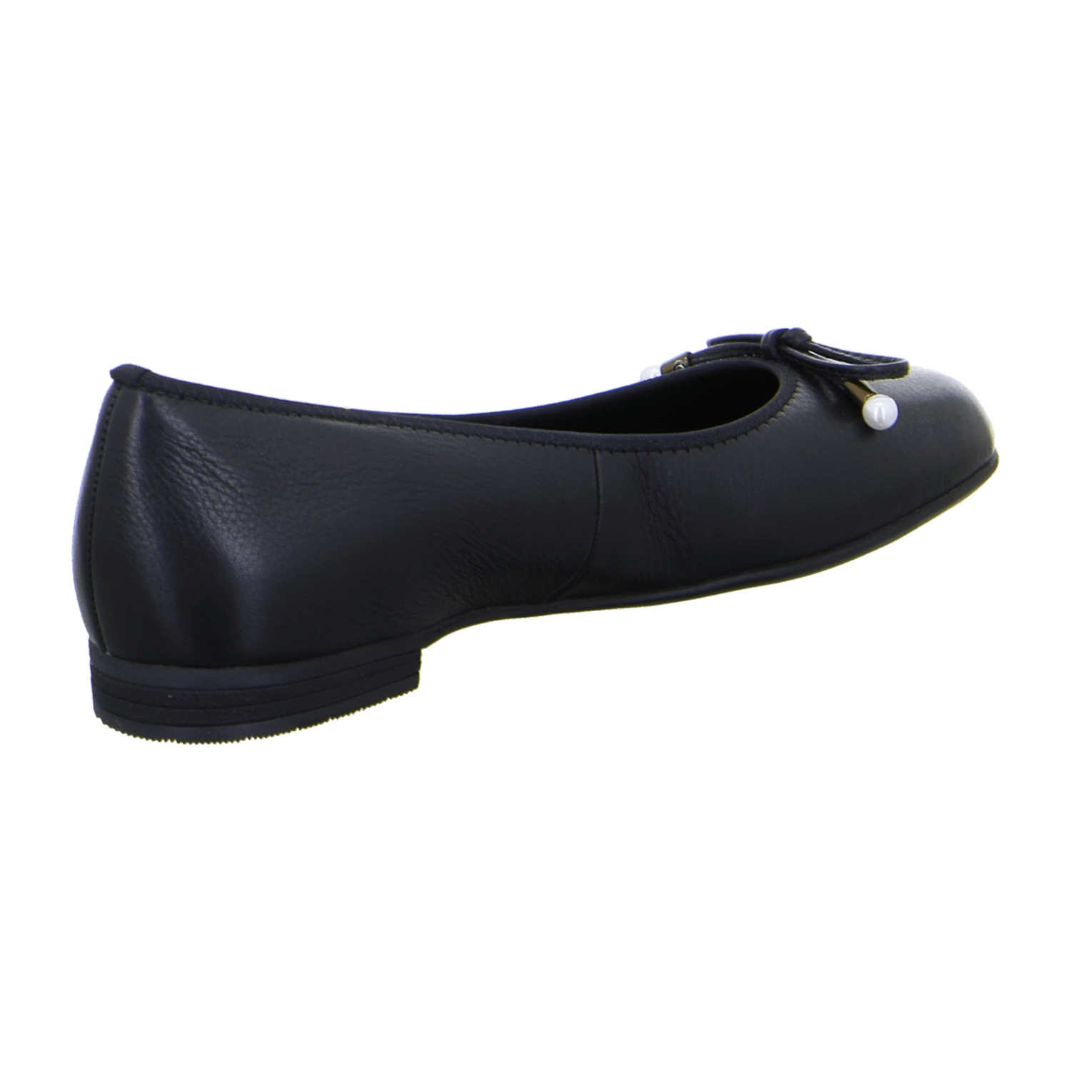 ARA SARDINIA SA Women's Nubuck Leather Slippers in Black with Leather Lining and Rubber Sole