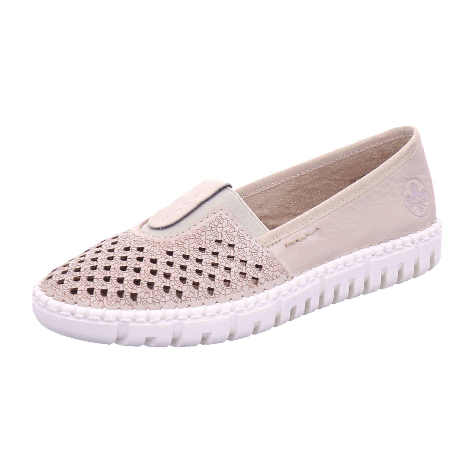 Rieker FSK Women's Slip-On Beige Casual Shoes