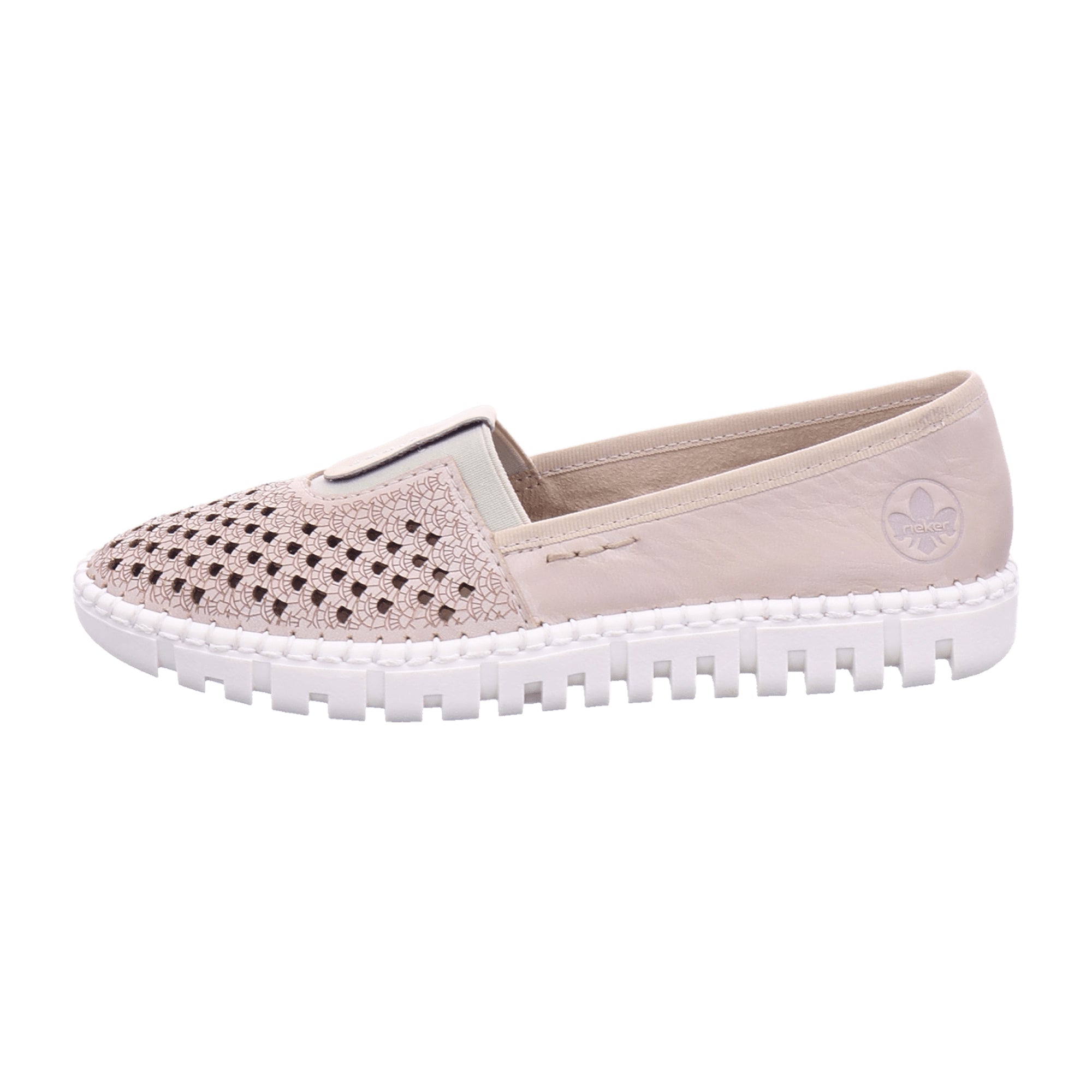 Rieker FSK Women's Slip-On Beige Casual Shoes