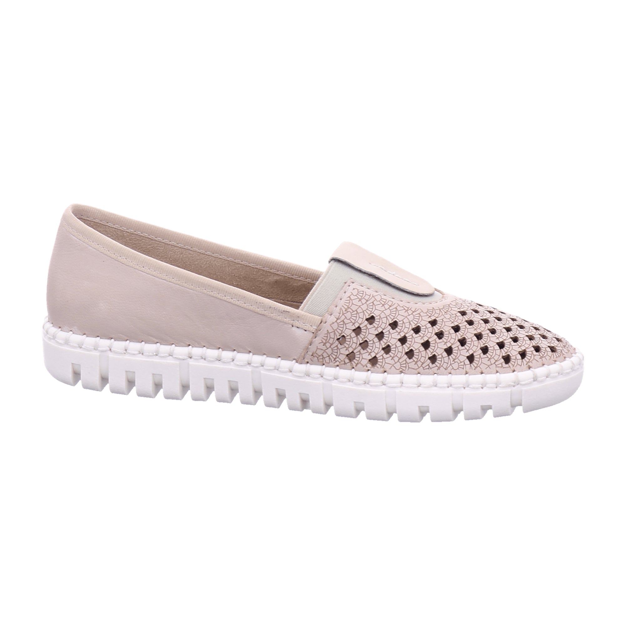 Rieker FSK Women's Slip-On Beige Casual Shoes