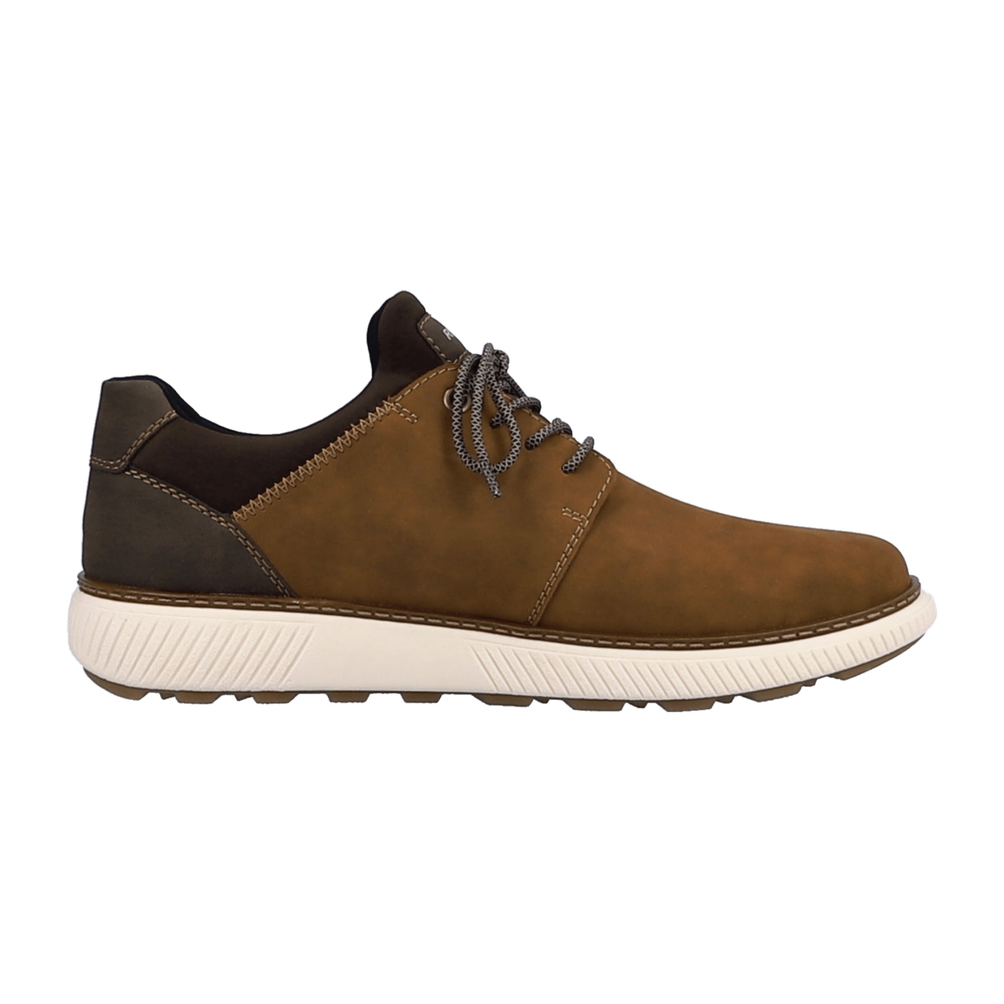 Rieker Men's Brown Casual Shoes with Lace-Up Closure and Round Toe