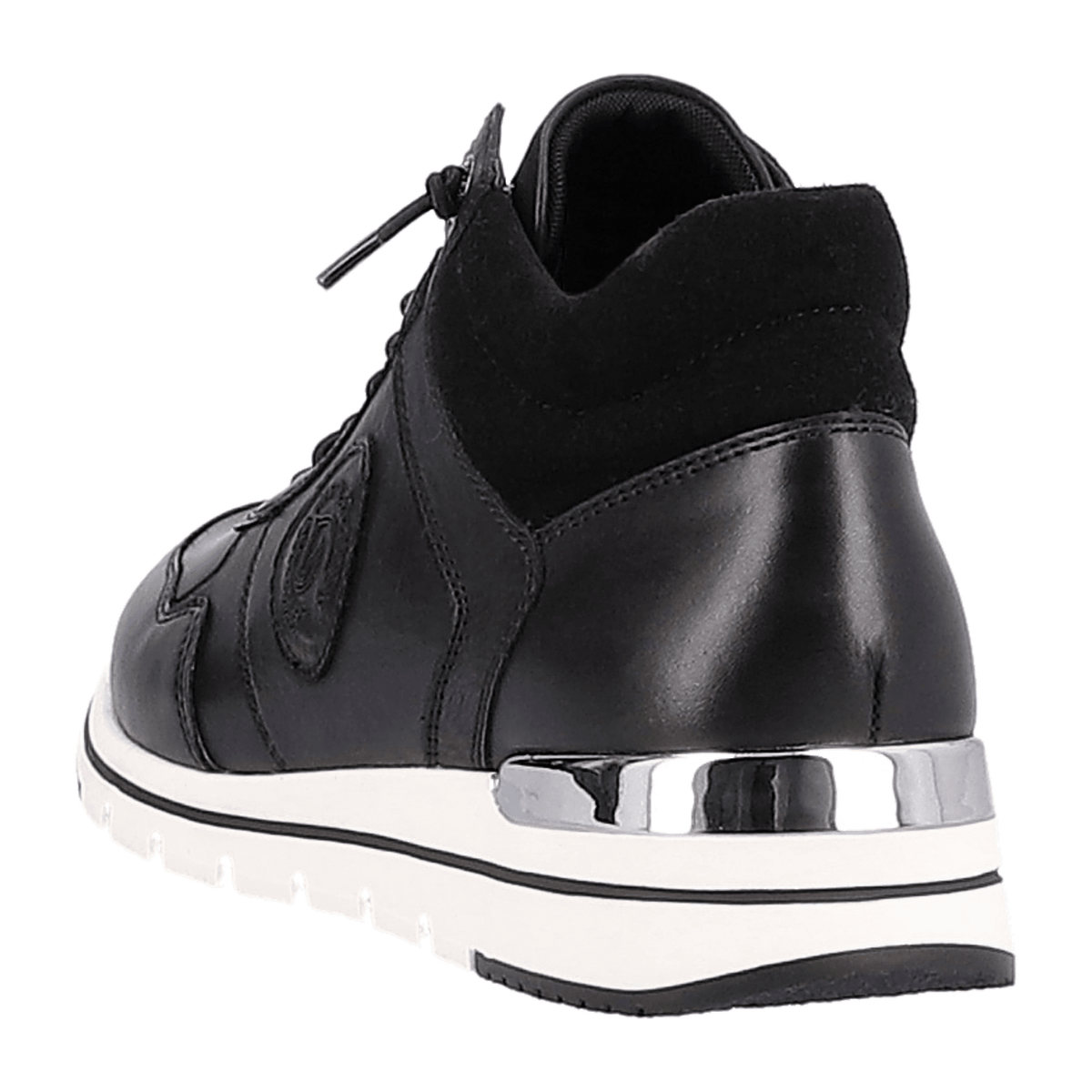Remonte Women's Boots - Black Leather Comfort Boots with Removable Insole