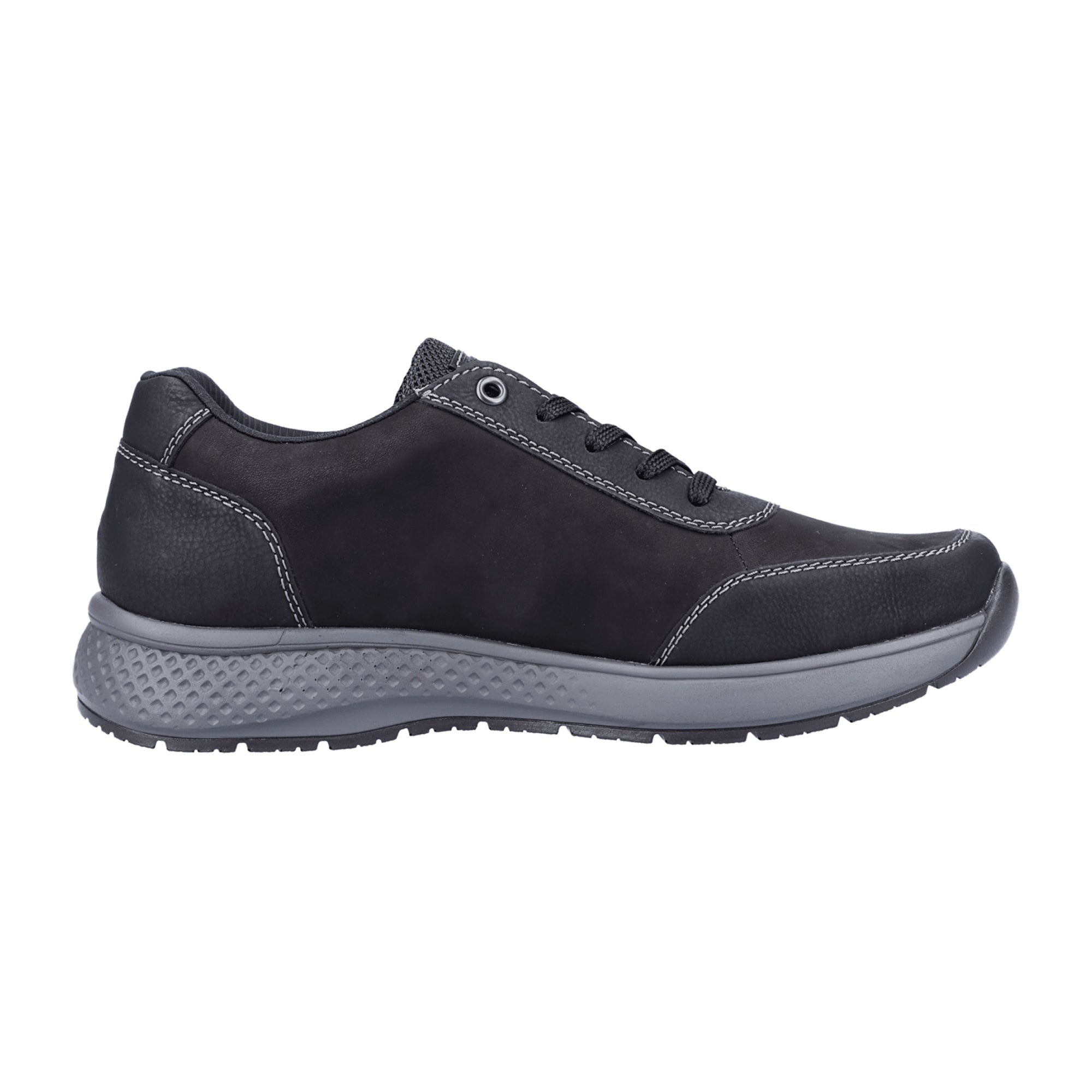 Rieker Black Men's Shoes with Laces Normal Width