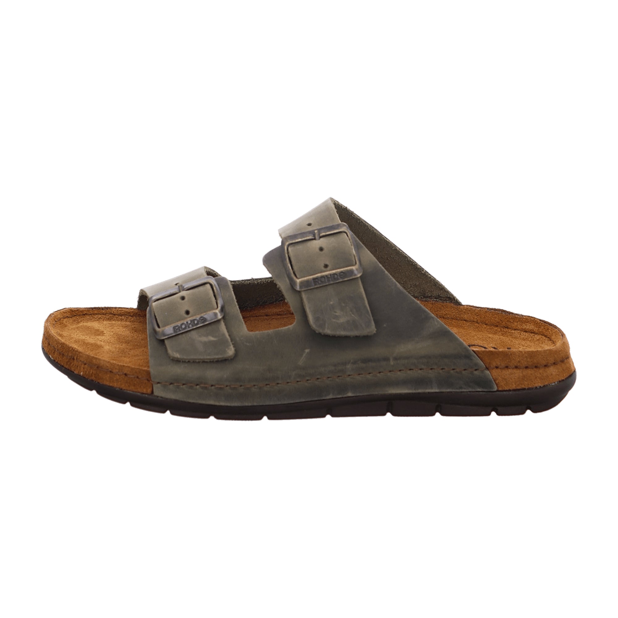 Rohde Rodigo Men's Olive Leather Sandals Open Toe Spring Summer Comfort