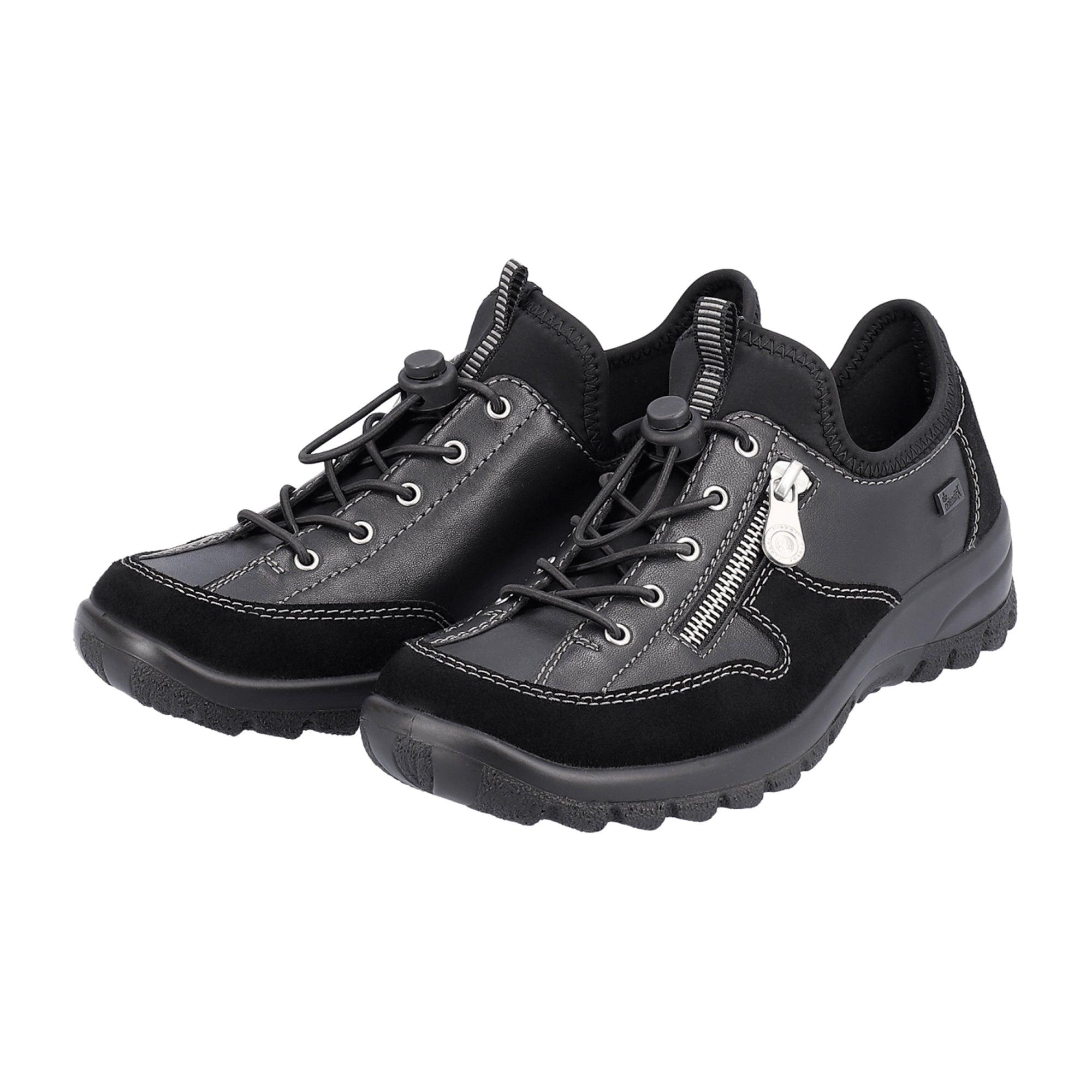 Rieker Women's Black L715700 L71 Lace-Up Shoes