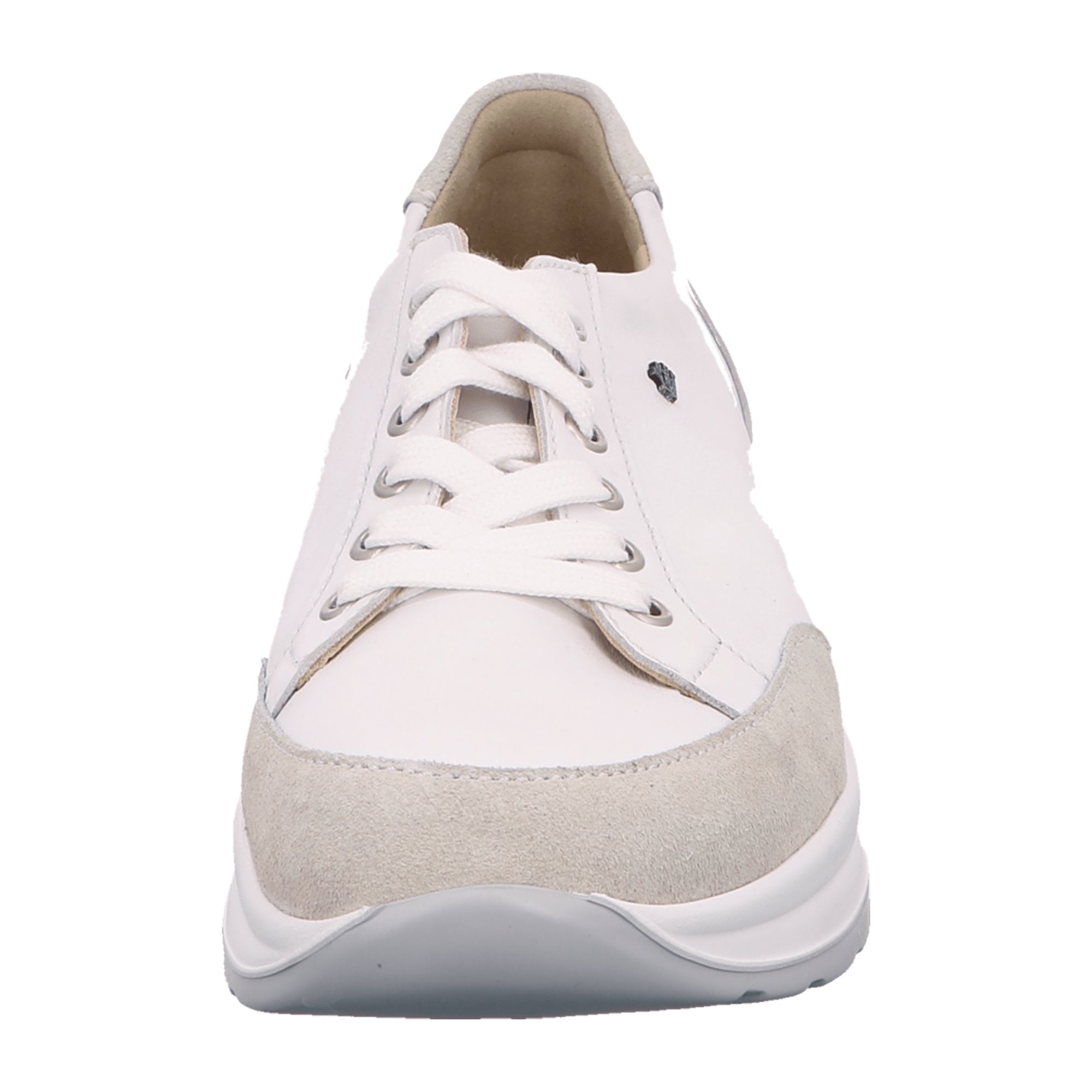 Finn Comfort Nottingham Men's White Sneakers - Orthopedic Comfort Leather Shoes with Shock Absorber