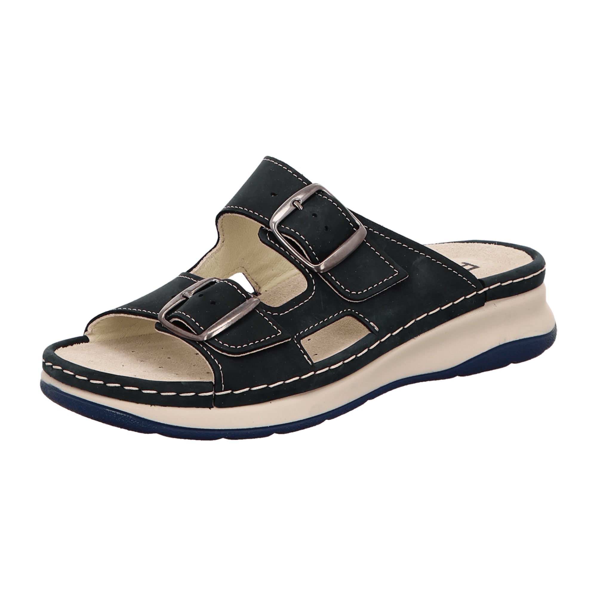 Rohde Comfortable Blue Slip-On Sandals for Women