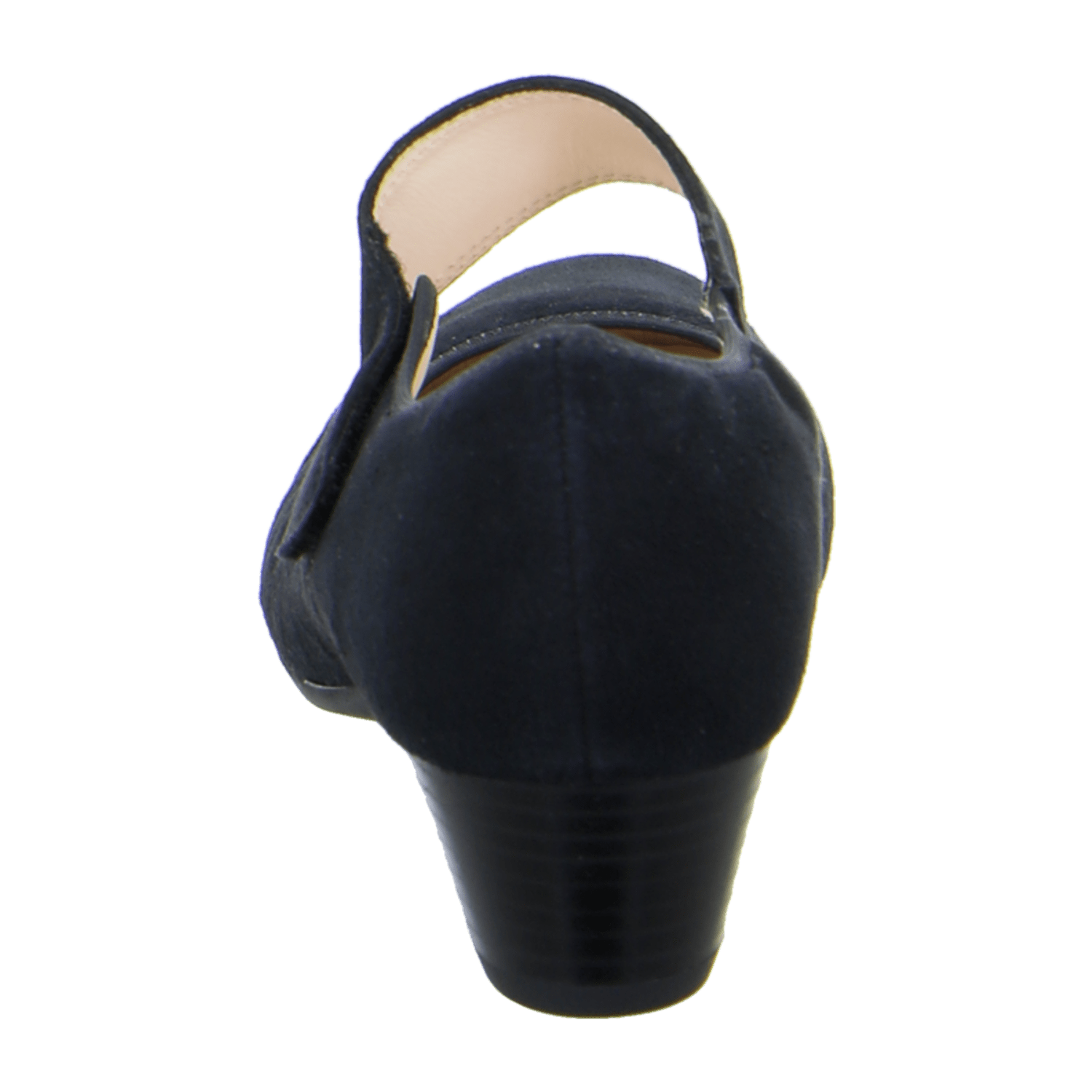 ARA CATANIA Women's Velvet Leather Pumps with Round Toe and Leather Lining, Black