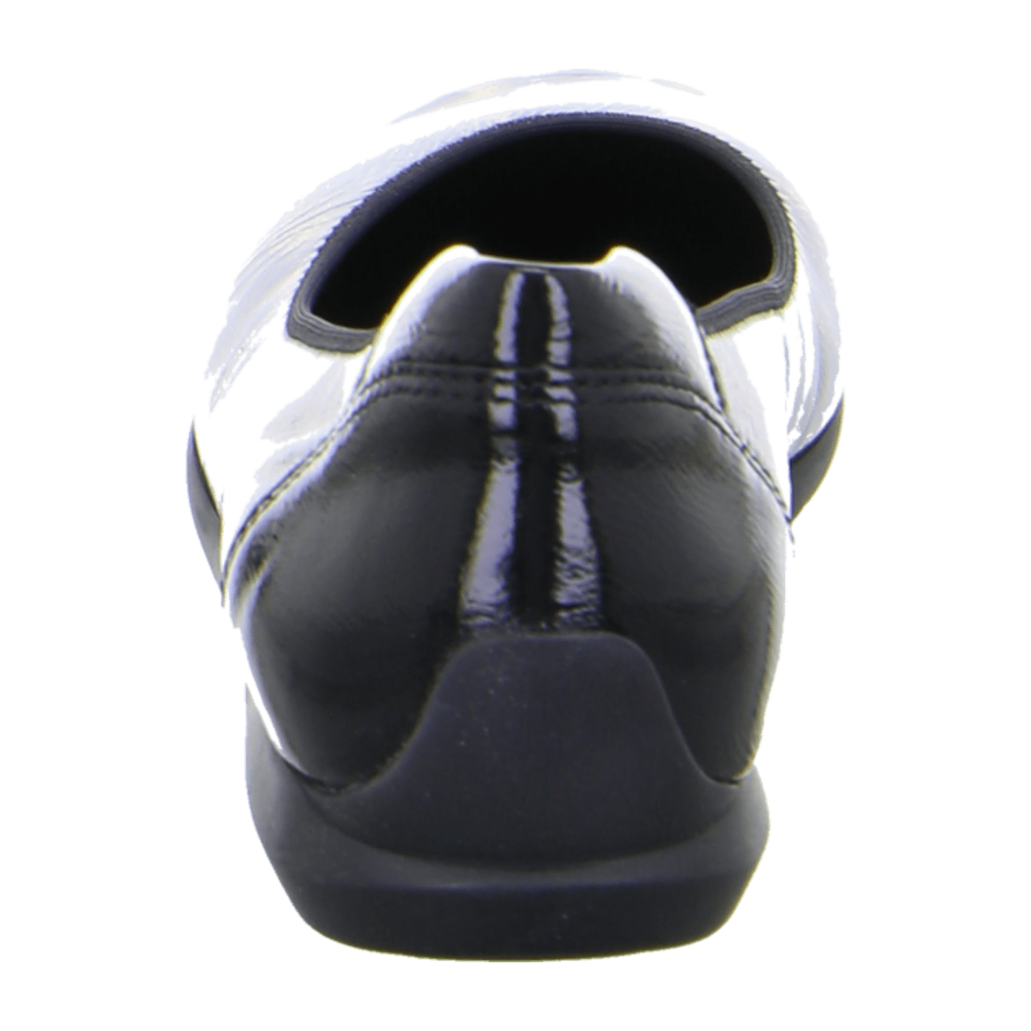 ARA SARDINIA SA Women's Leather Slip-On Loafers in Black with Leather Lining and Rubber Sole