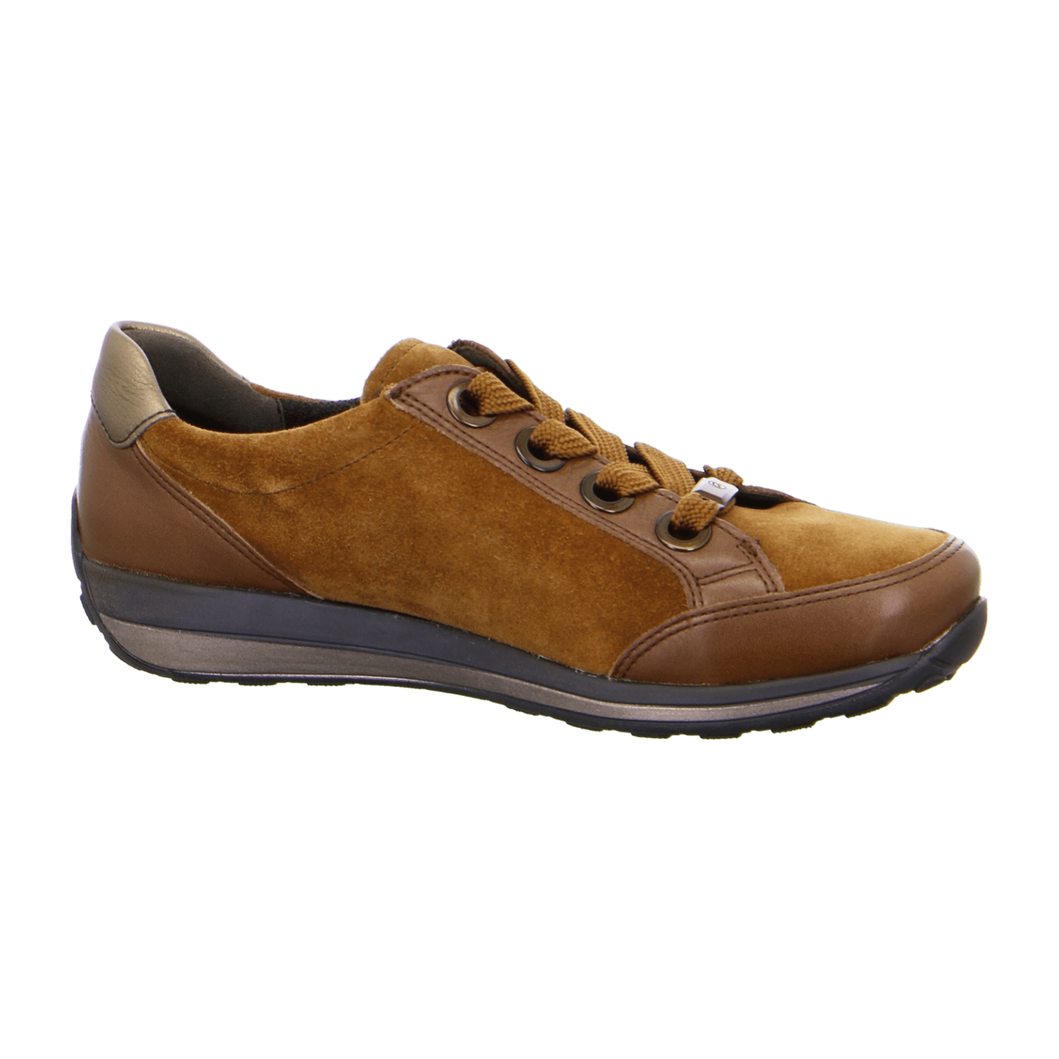 ARA Women's Sneakers in Brown Suede with Lace-Up Closure and Round Toe