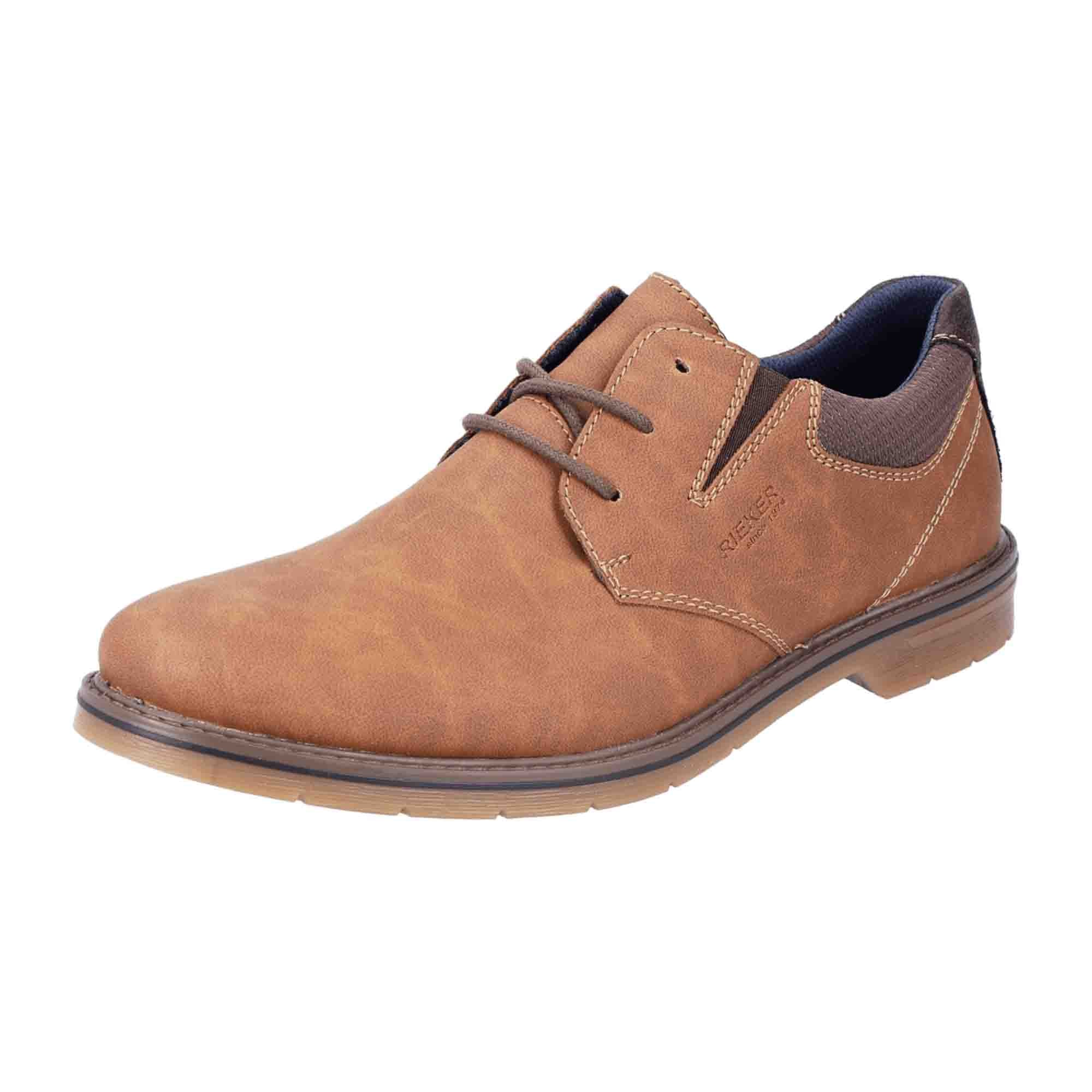 Rieker HWK Men's Brown Casual Shoes with Lace-Up Design