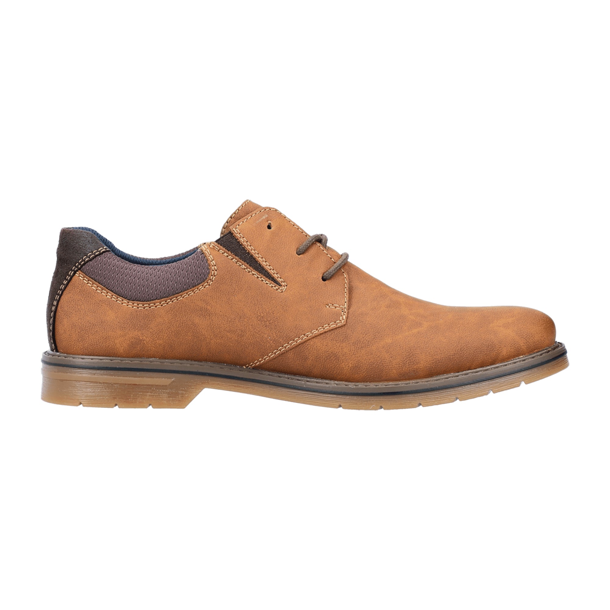 Rieker HWK Men's Brown Casual Shoes with Lace-Up Design
