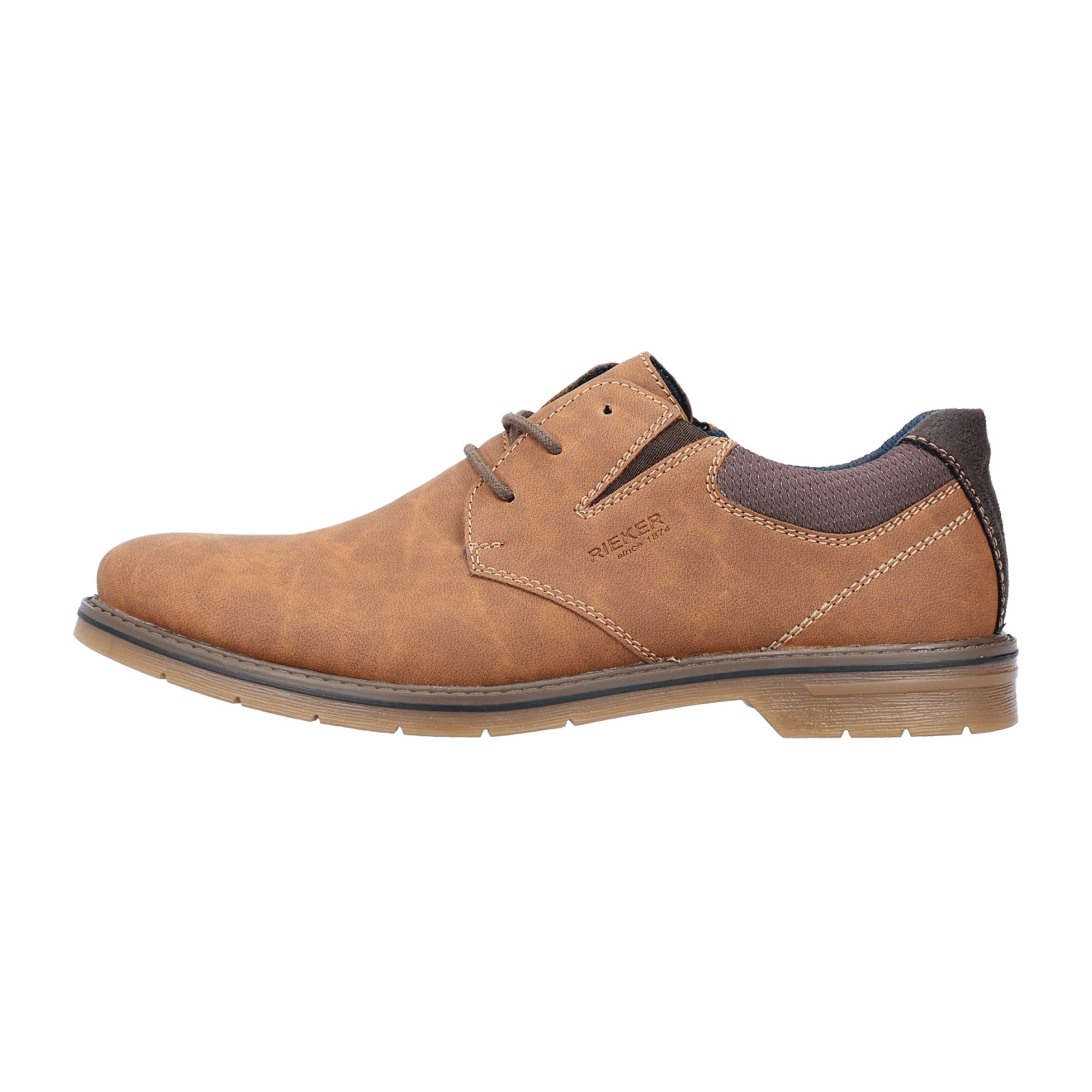 Rieker HWK Men's Brown Casual Shoes with Lace-Up Design