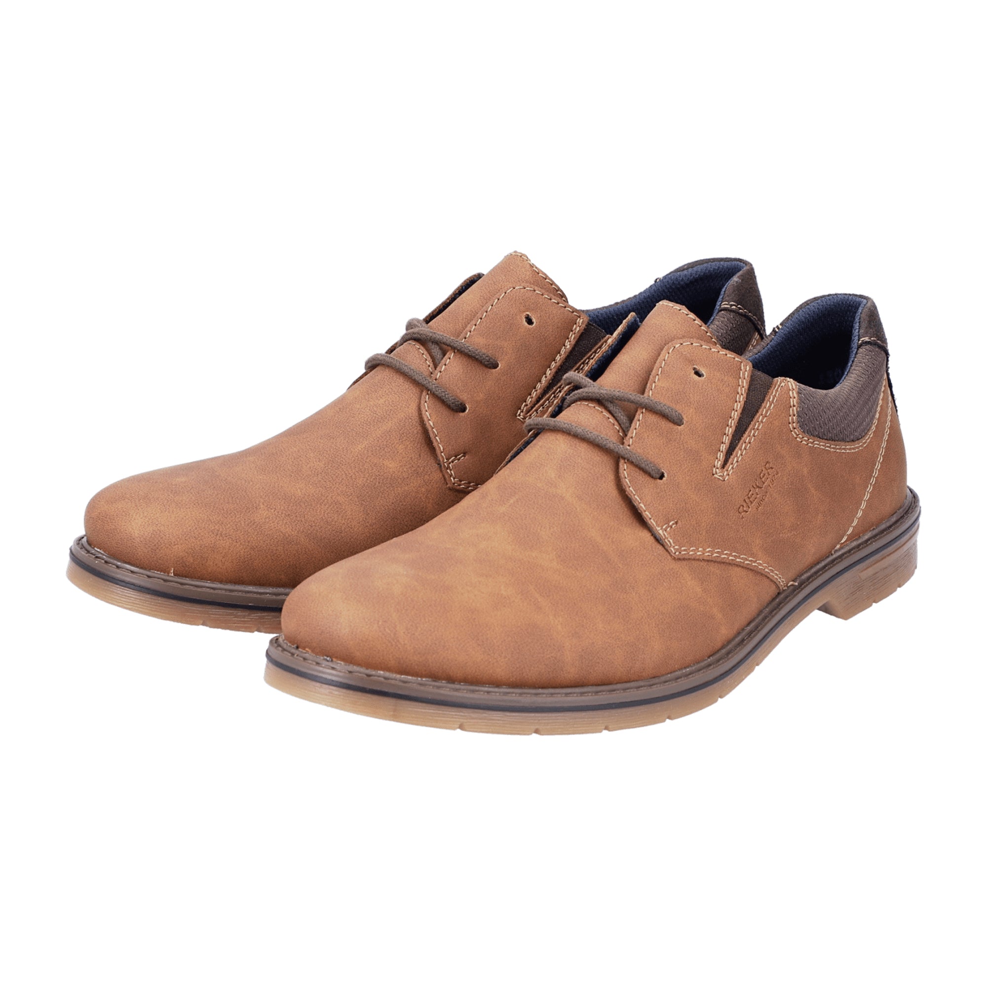 Rieker HWK Men's Brown Casual Shoes with Lace-Up Design