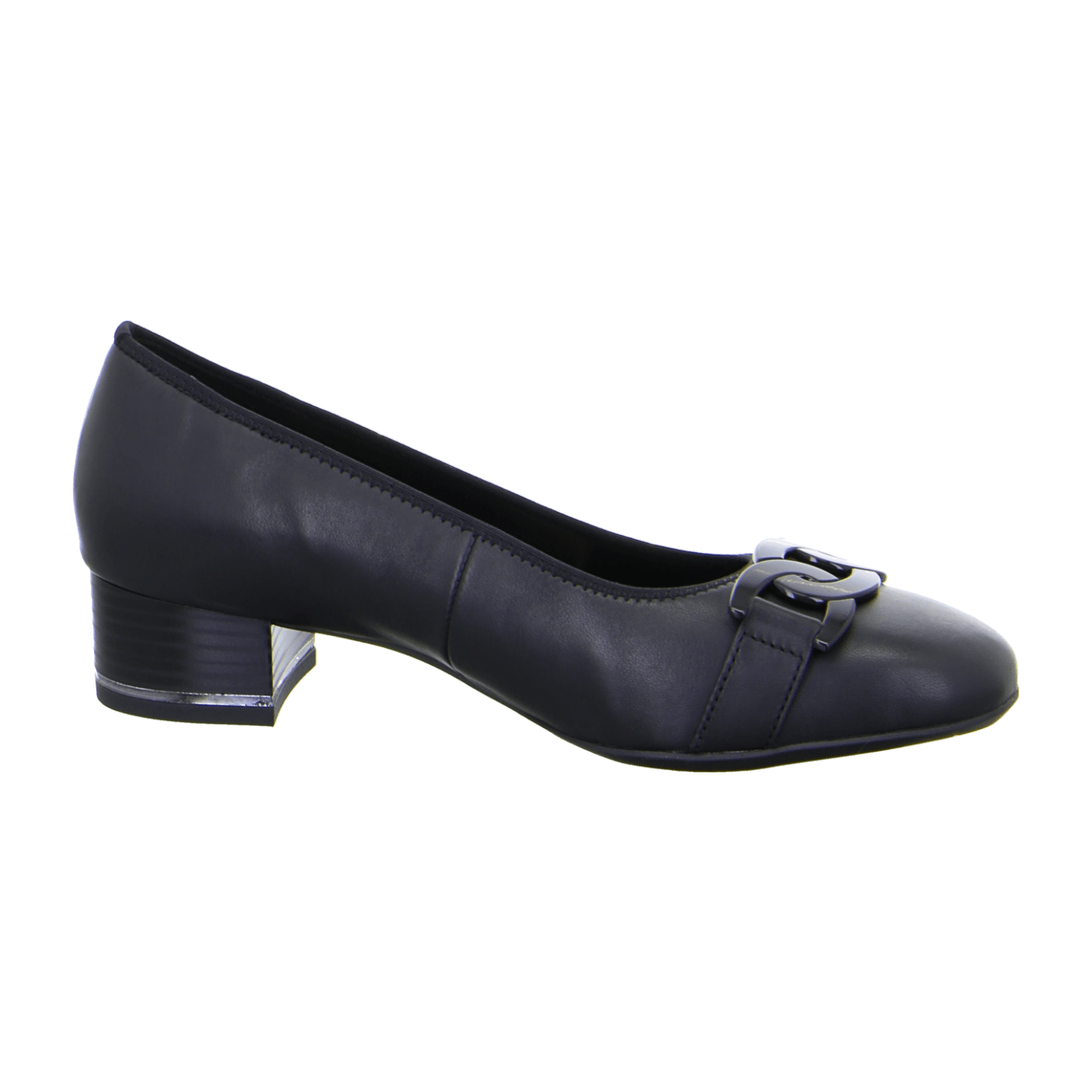 ARA GRAZ Women's Pumps Smooth Leather Black Pull-On Round Toe