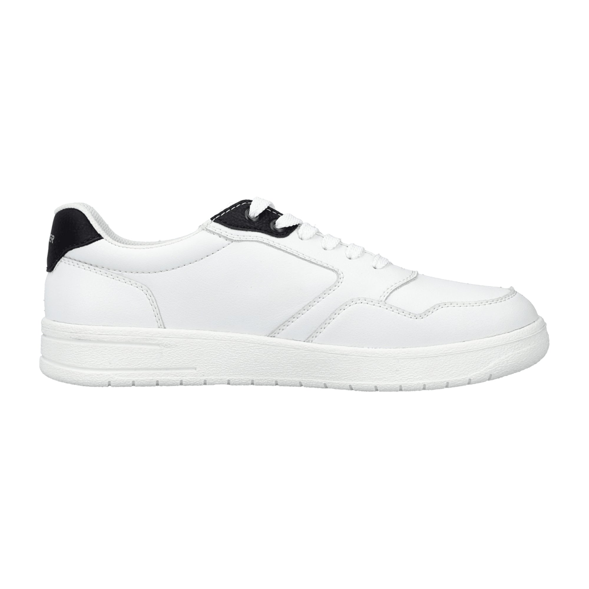 Rieker HWK Men's White Leather Casual Shoes with Removable Insole