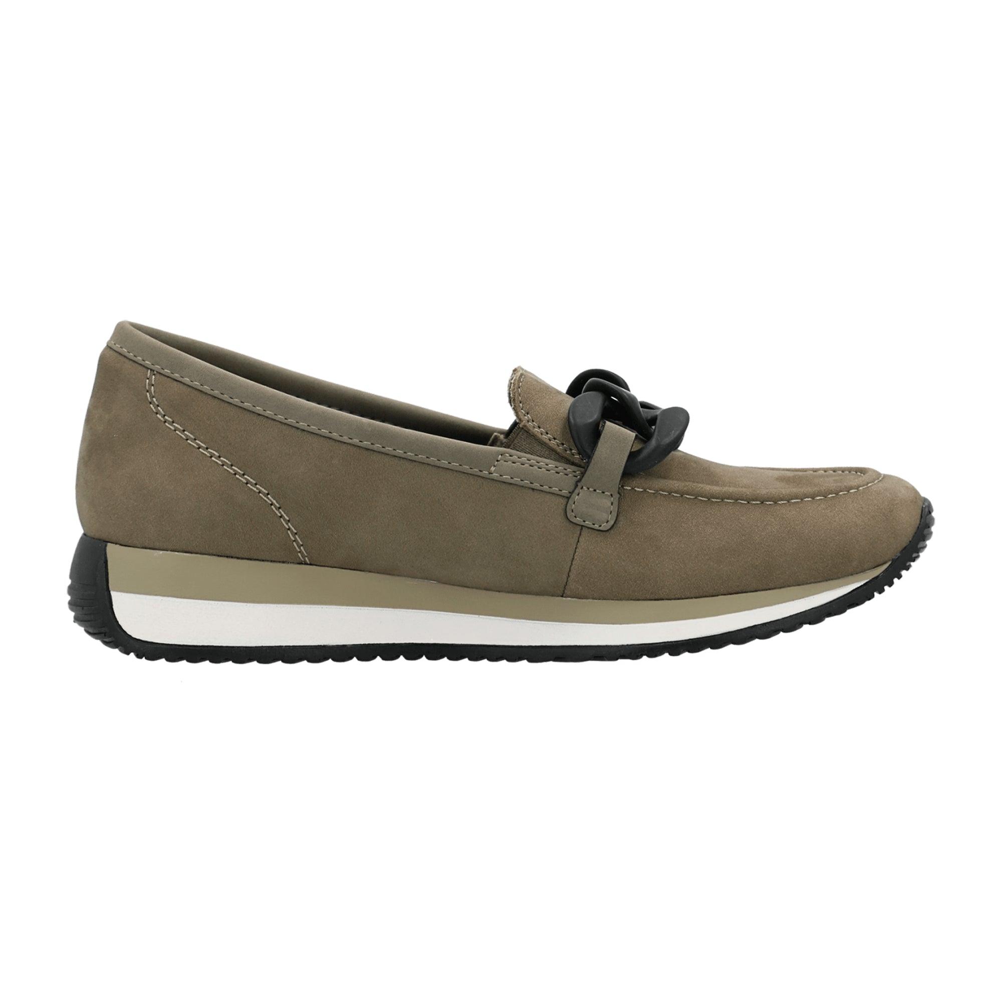 Remonte Brown Women's Slip-On Shoes with Wedge Heel and Suede Upper