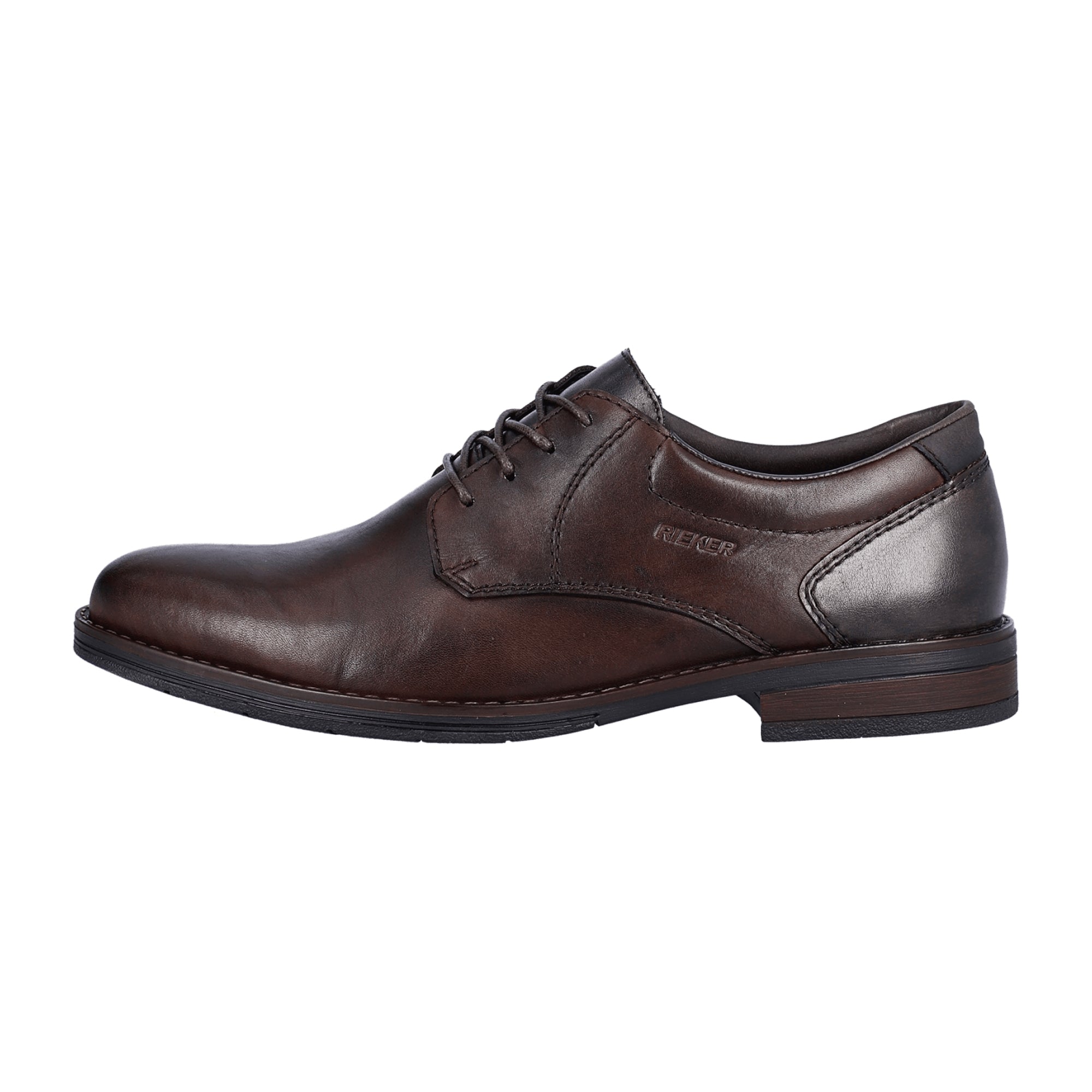Rieker HWK Men's Brown Leather Lace-Up Casual Shoes
