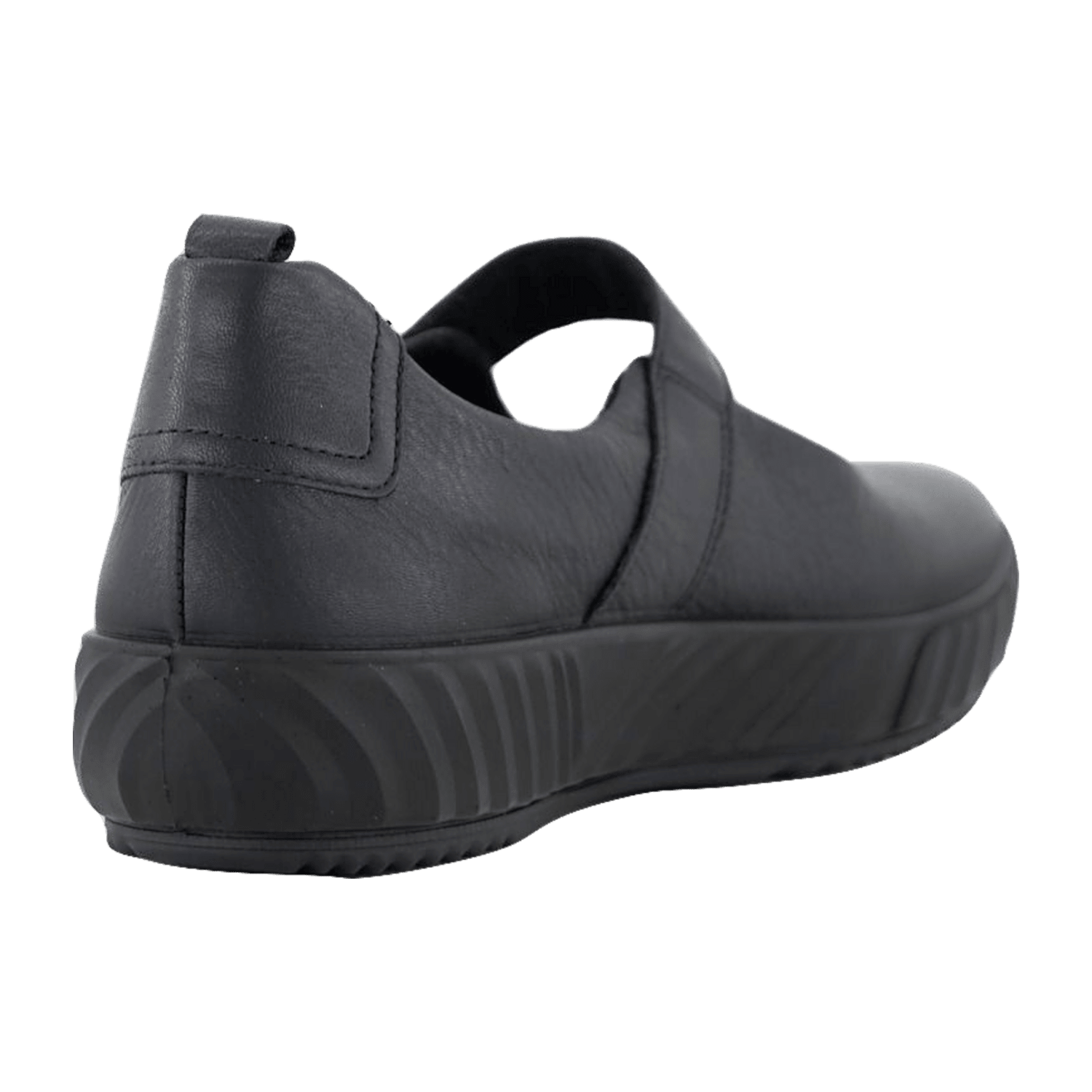 ARA AVIO Women's Leather Slip-On Loafers with Textile Lining and Polyurethane Sole, Black