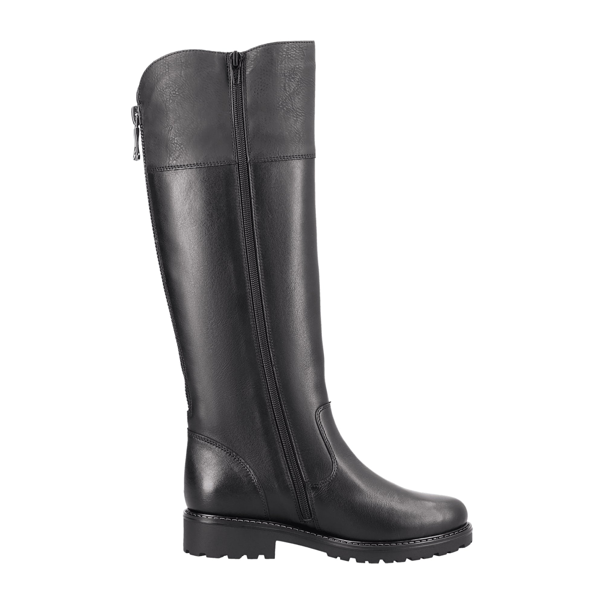 Remonte Vario Shaft Black Leather Women's Boots Fall Winter Collection