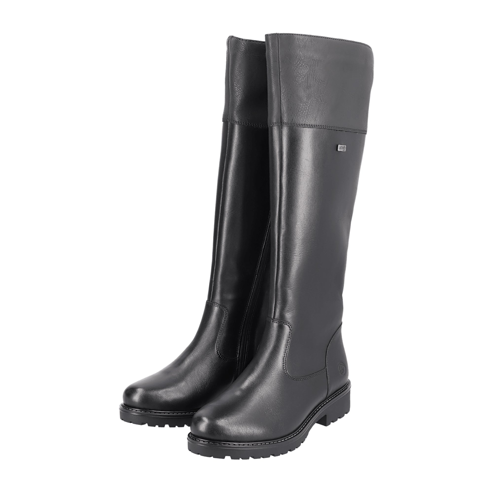 Remonte Vario Shaft Black Leather Women's Boots Fall Winter Collection