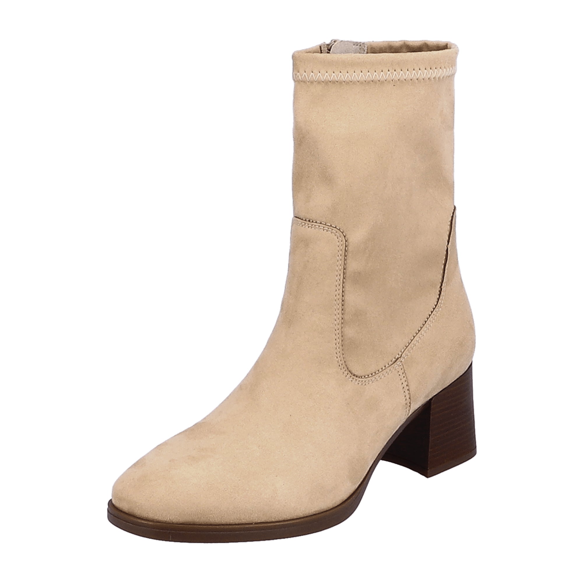 Remonte Beige Ankle Boots for Women Faux Leather Fall Winter Fashion