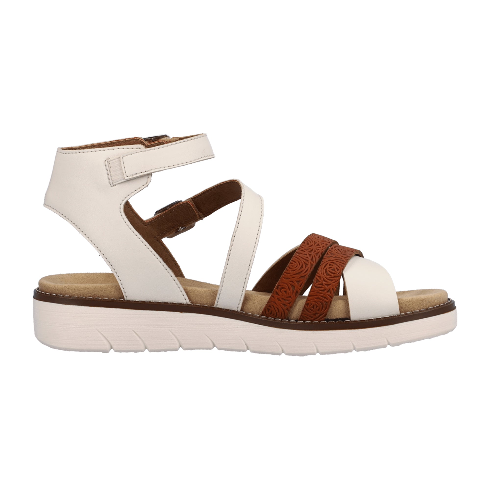 Remonte Beige Sandals for Women Spring Summer Collection Comfortable Footwear