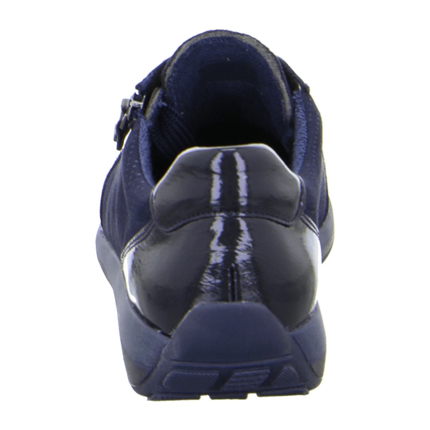 ARA OSAKA Women's Sneakers in Blue Smooth Leather with Lace-Up Closure and Round Toe