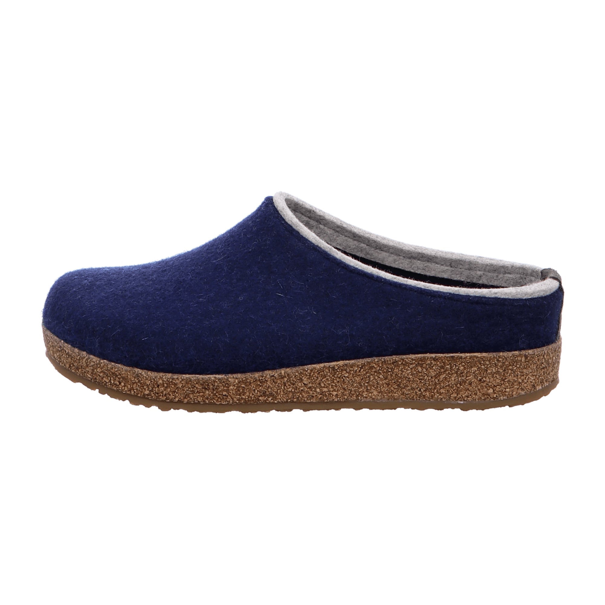 Haflinger Grizzly Kris Men's Blue Wool Clogs - Comfortable & Durable