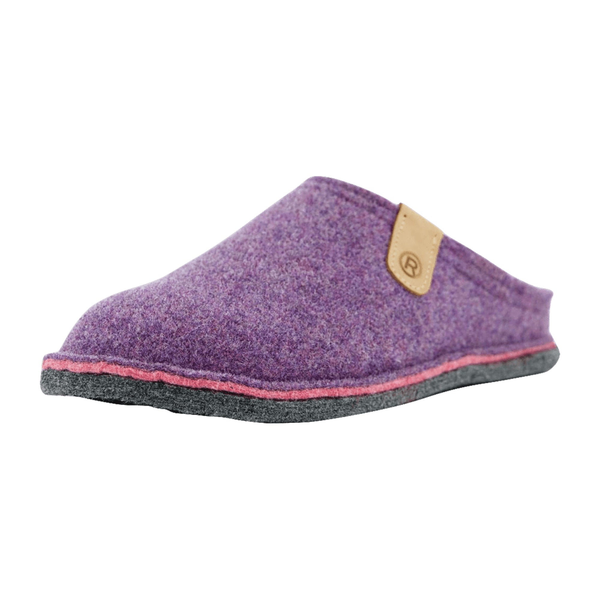 Rohde Purple Women's Slippers Comfortable Textile Slip-On Round Toe