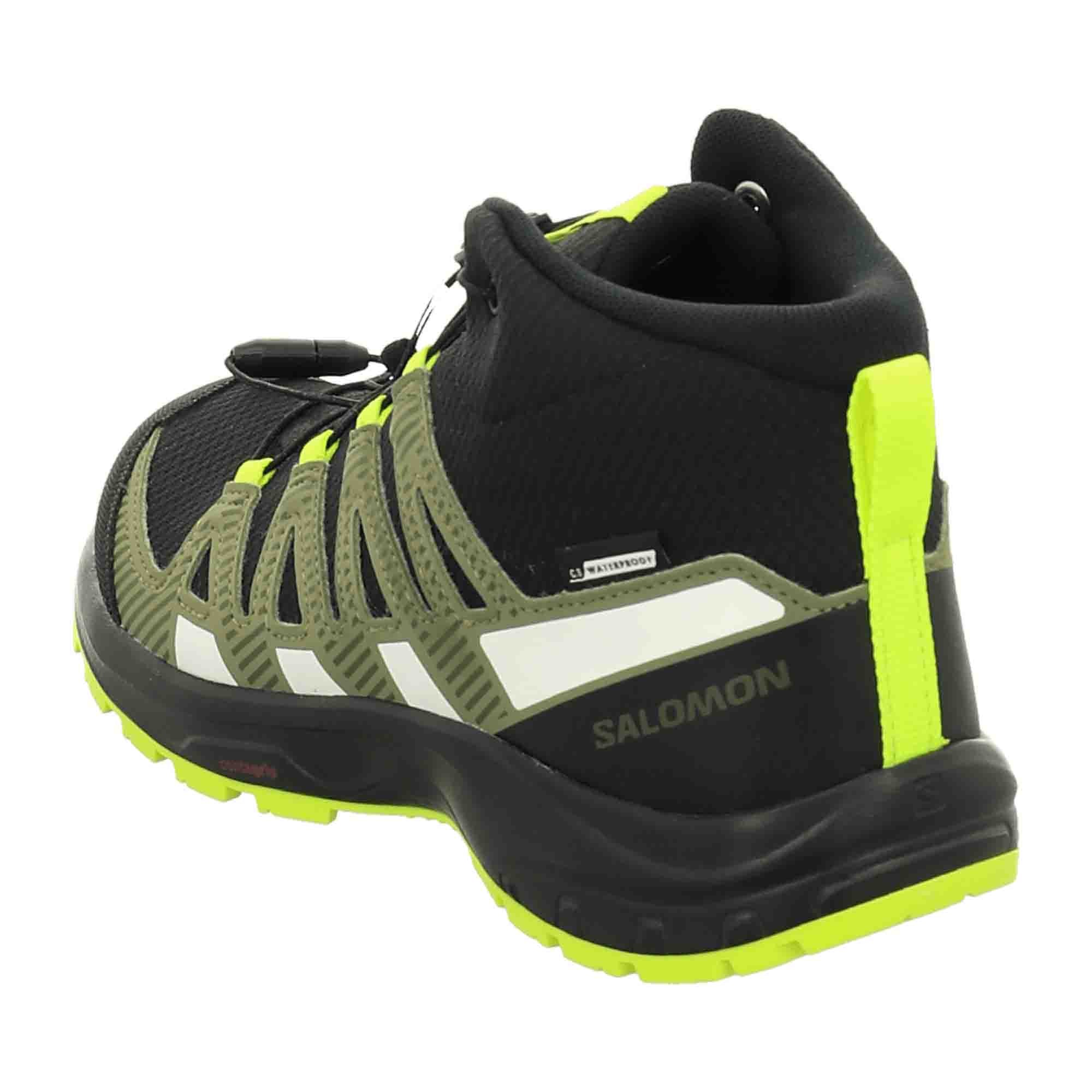 Salomon v8 Mid CSWP J for kids, black, shoes