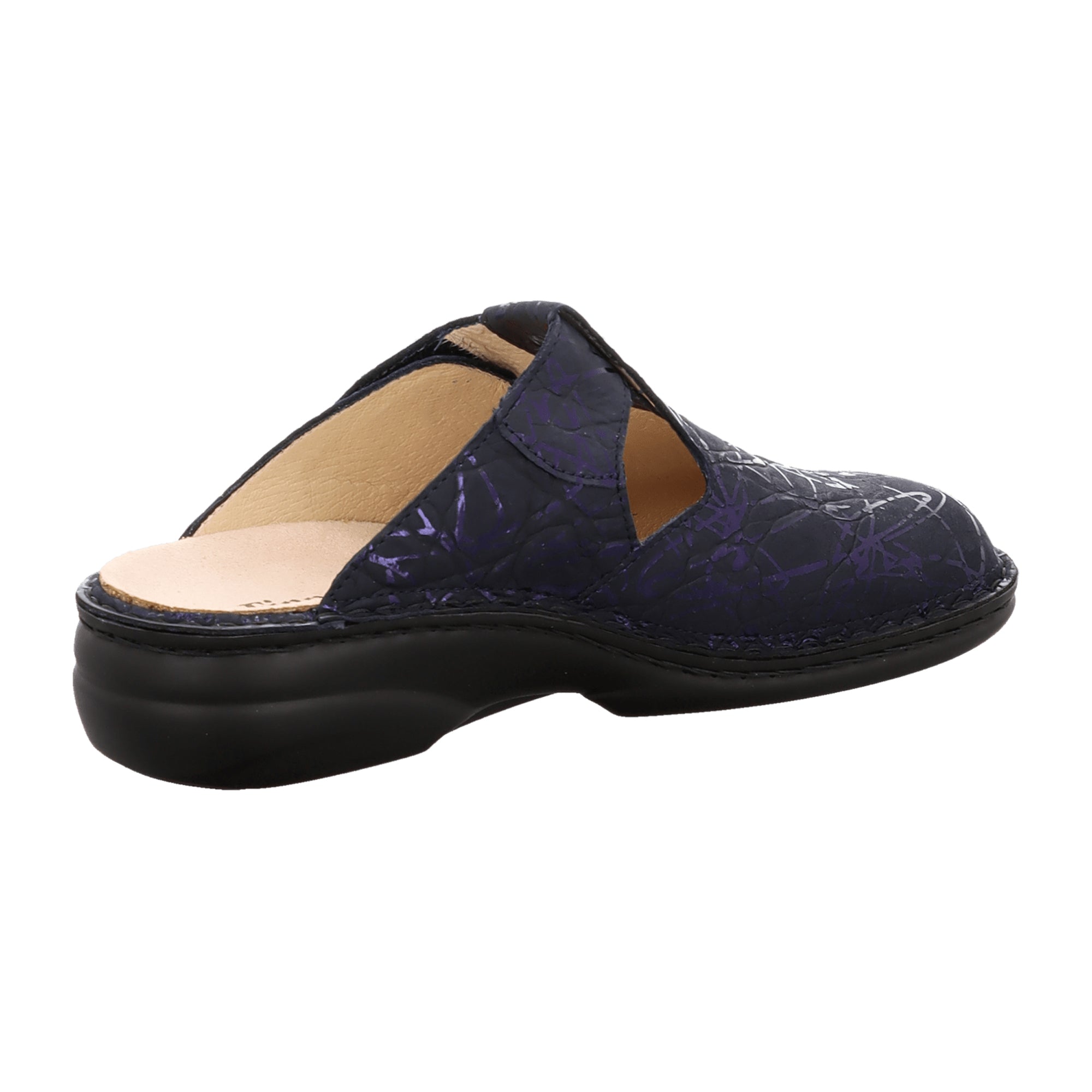 Finn Comfort Belem Women's Comfortable Shoes, Stylish Blue Leather - 2555-755046