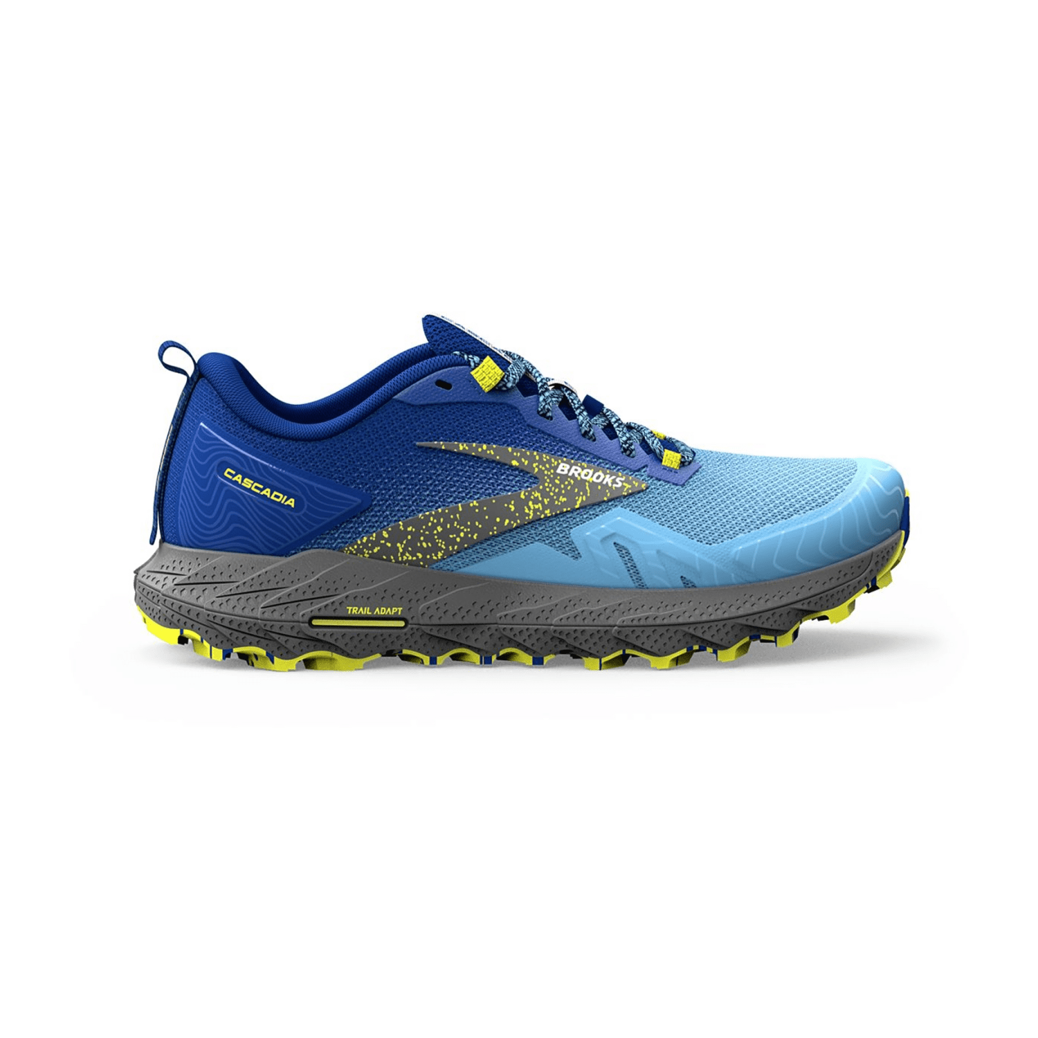 Brooks Cascadia 17 Men's Trail Running Shoes in Blue Surf The Web/Sulphur