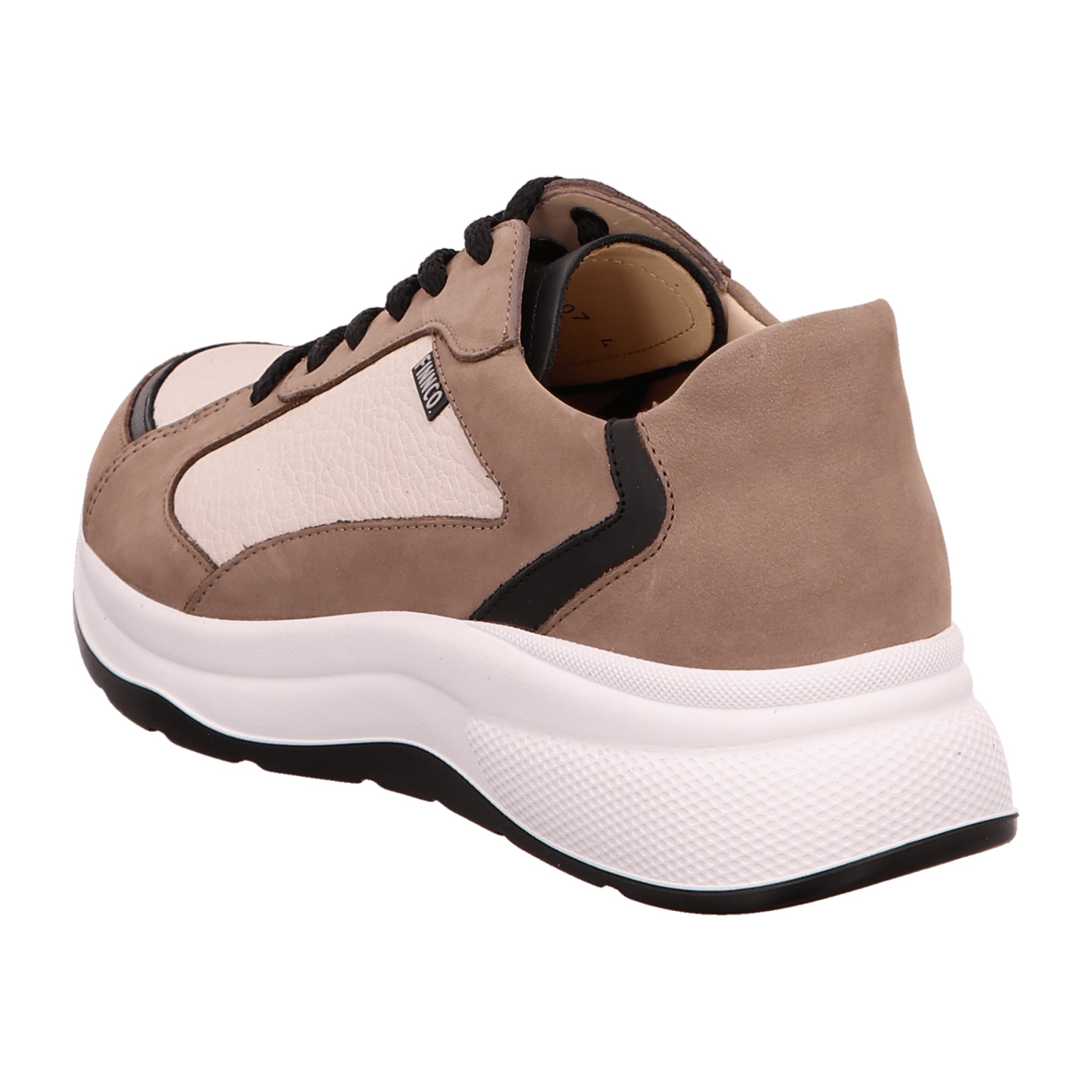 Finn Comfort Piccadilly Women's Comfortable Lace-Up Shoes - Leather (Nubuck) in Beige/Brown - Durable with Removable Insole