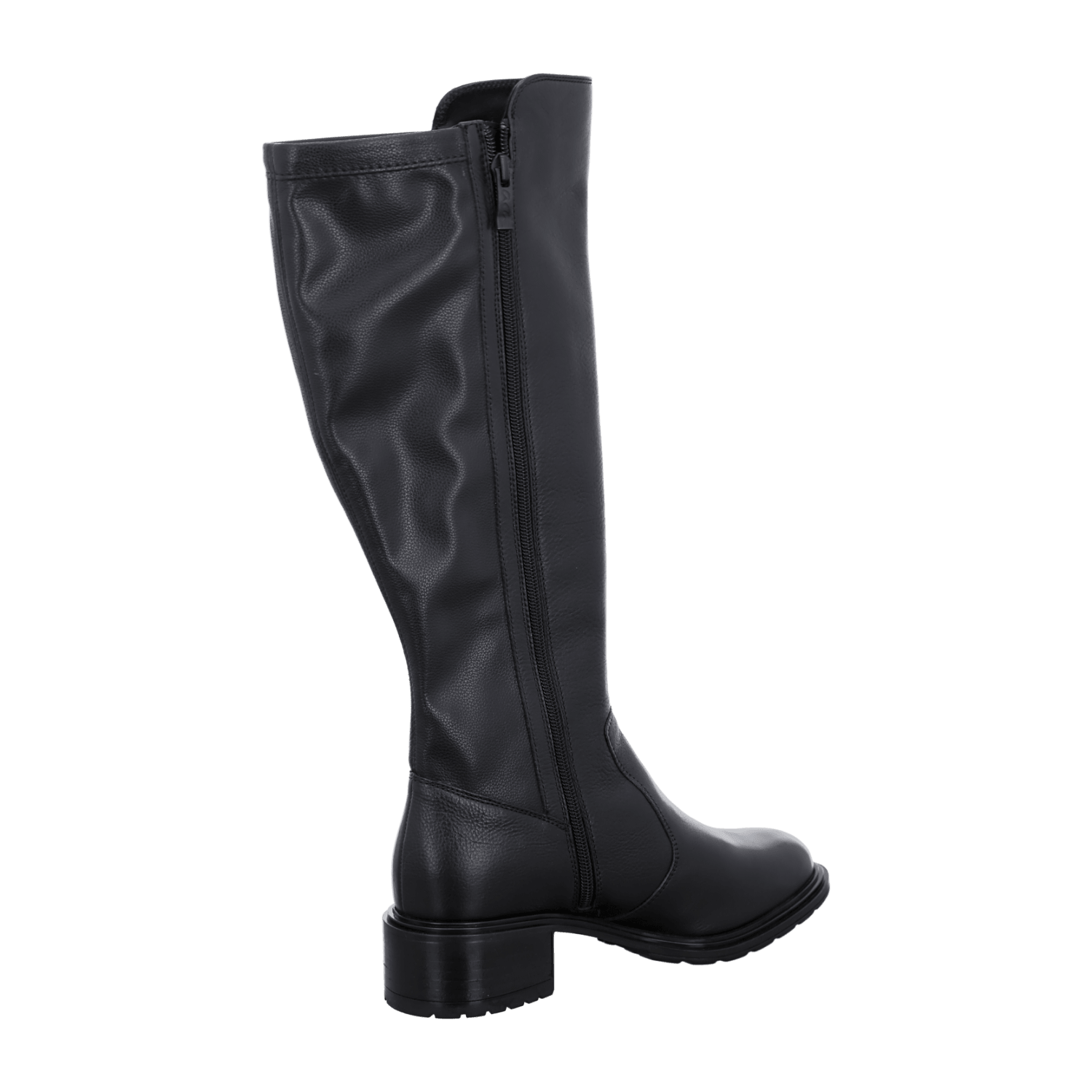 ARA Parker Women's Boots in Black Smooth Leather - Classic Chelsea Boots with Pull-On Closure