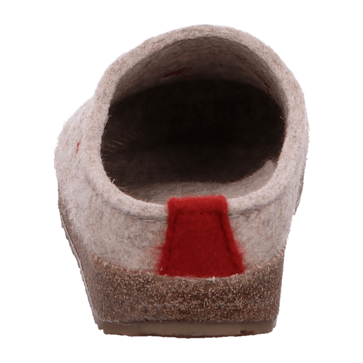 Haflinger Grizzly Cuoricini Women's Wool Felt Slippers with Heart Design