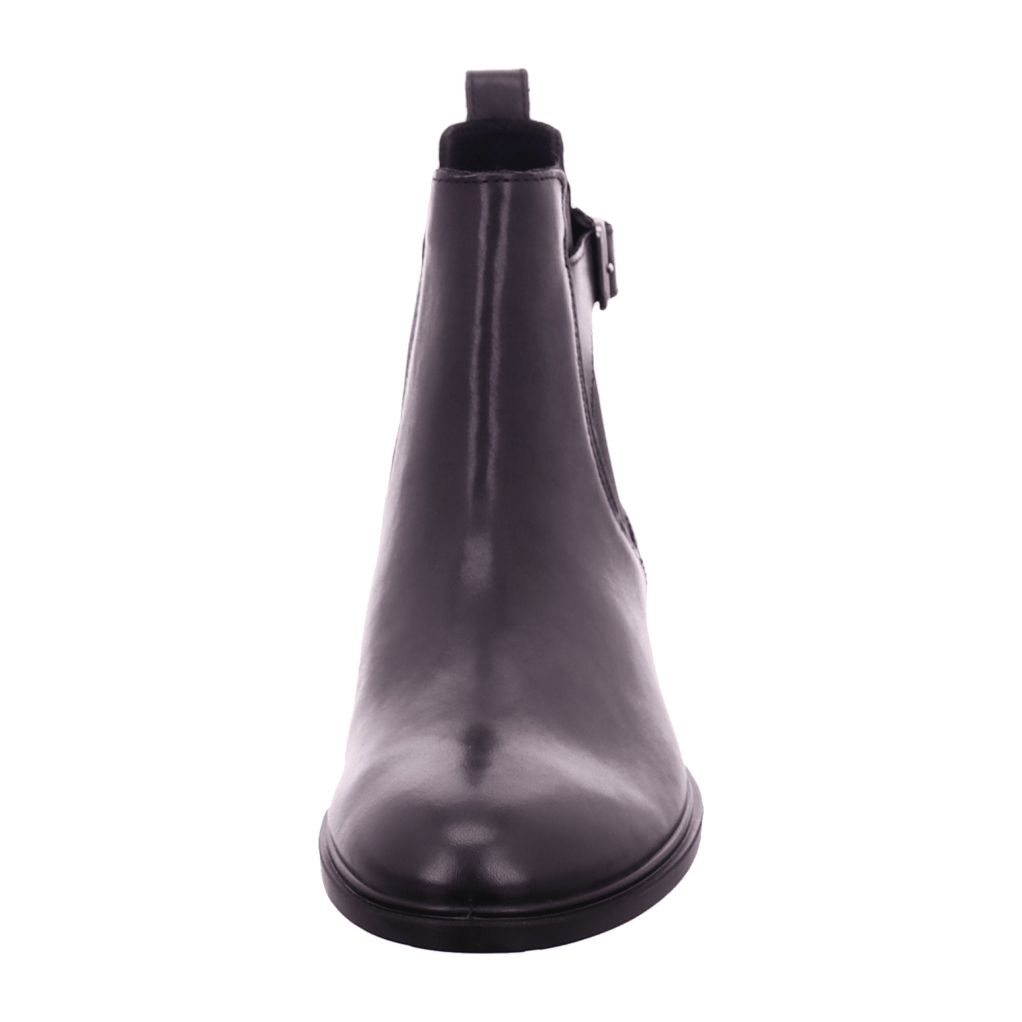 ECCO Women's Black Leather Shoes - Stylish & Durable Footwear for Young Adults