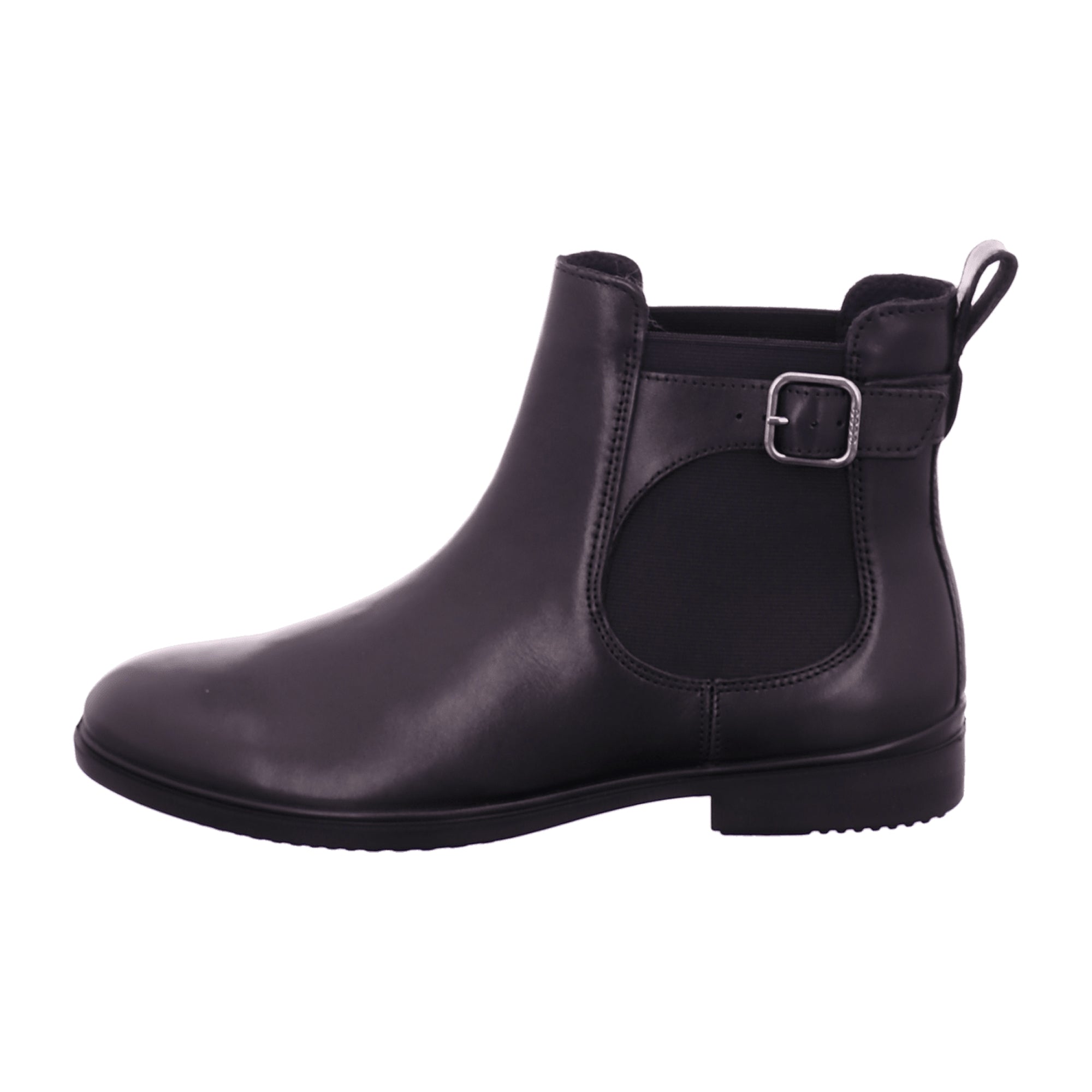 ECCO Women's Black Leather Shoes - Stylish & Durable Footwear for Young Adults