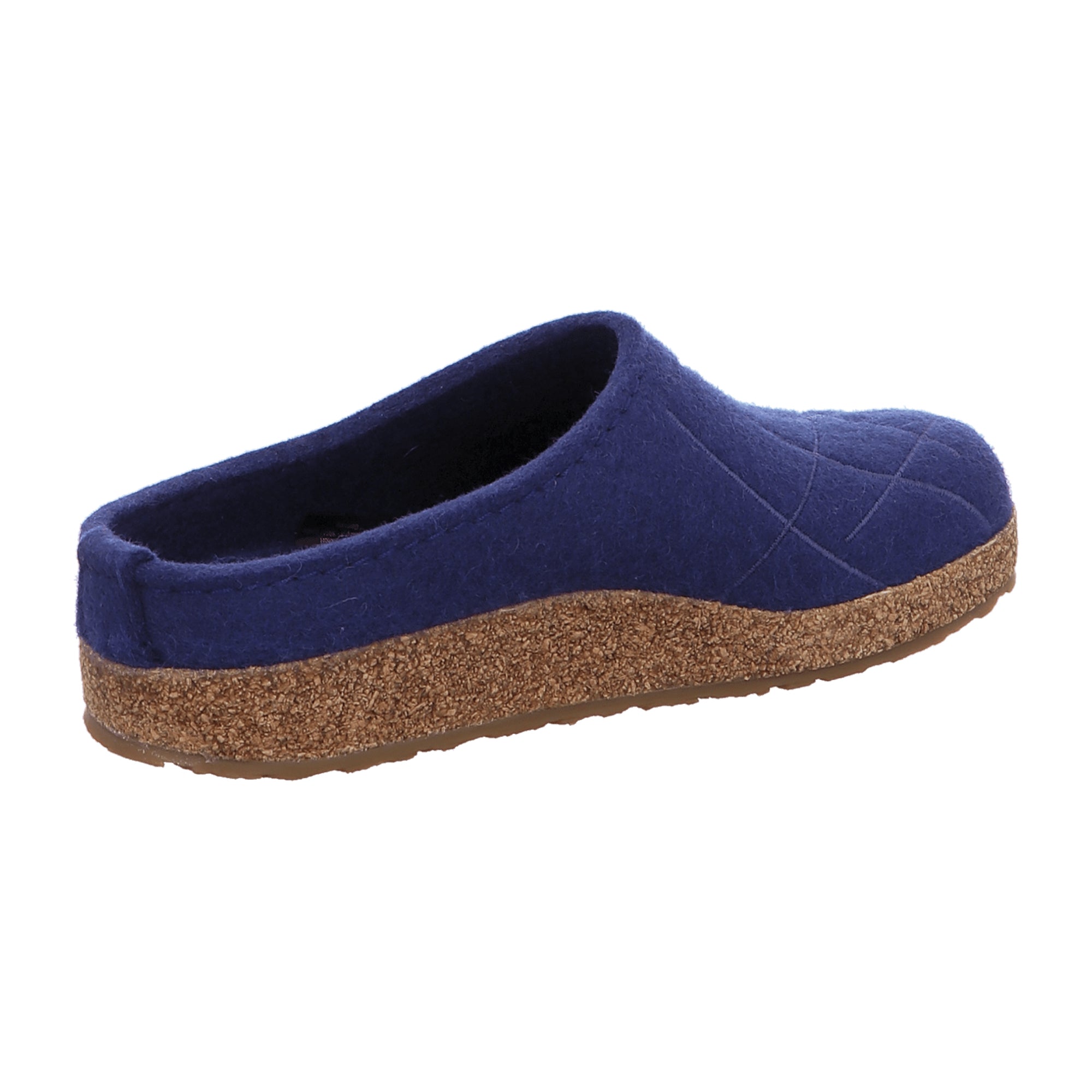 Haflinger Grizzly Mikado Women's Blue Wool Clogs - Comfortable & Durable