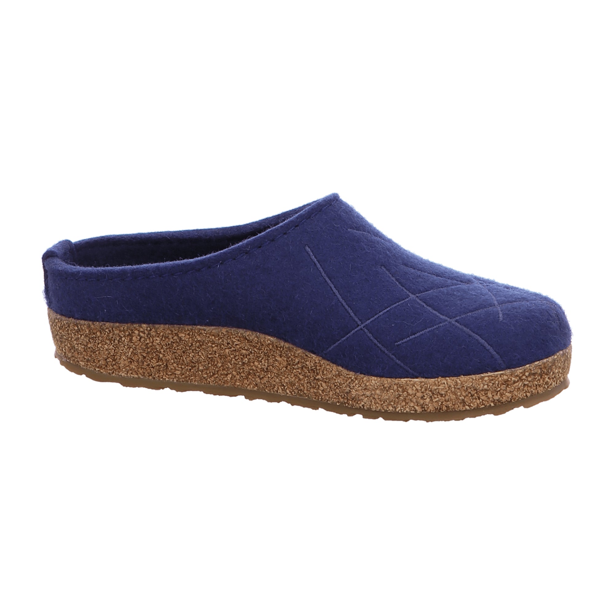 Haflinger Grizzly Mikado Women's Blue Wool Clogs - Comfortable & Durable