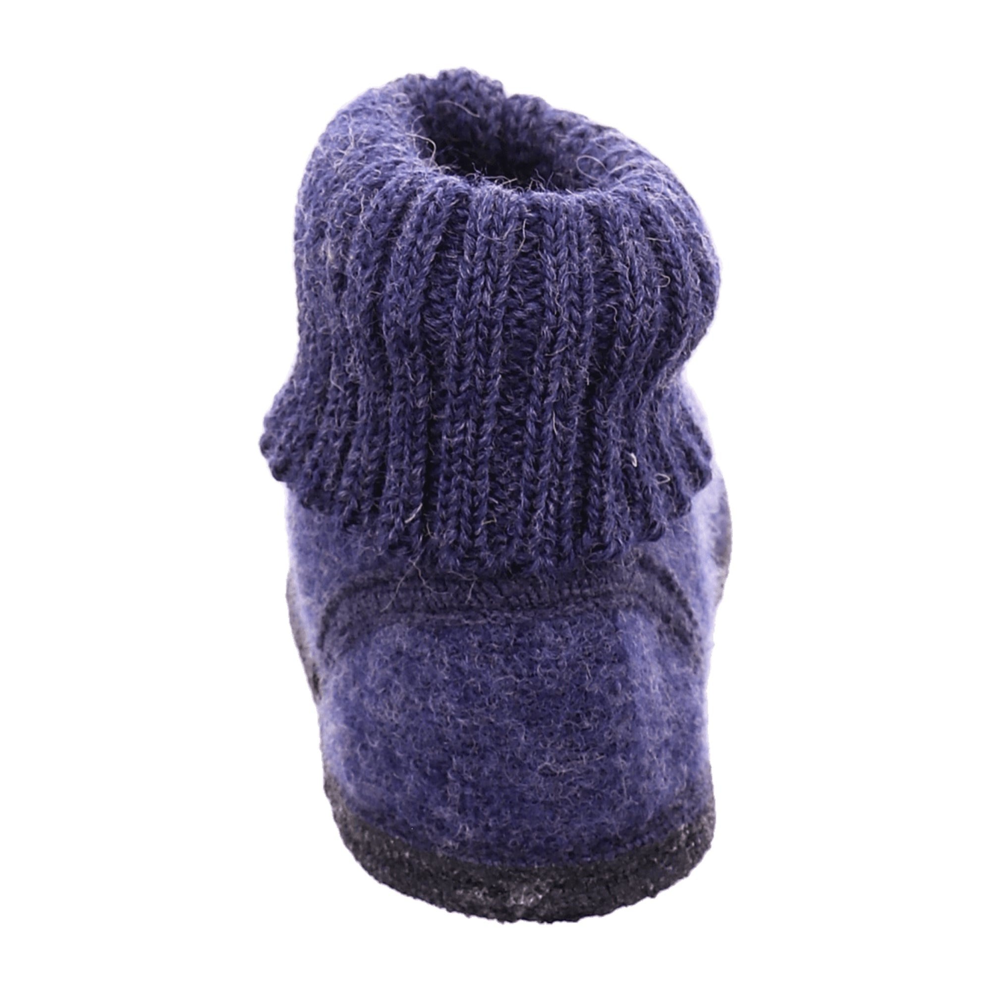 Haflinger Women's Slippers - Stylish & Comfortable Blue Wool