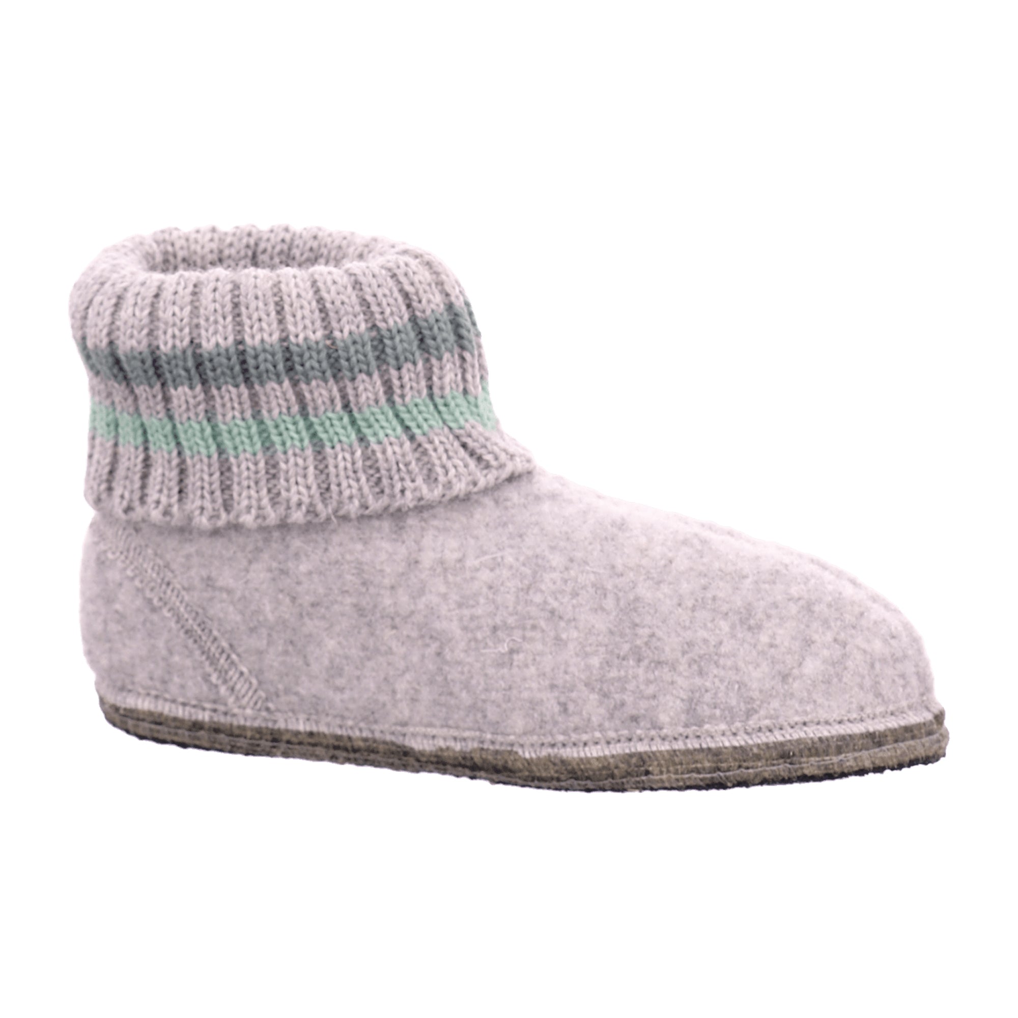 Haflinger Women's Slippers - Stylish & Durable Grey Wool Footwear