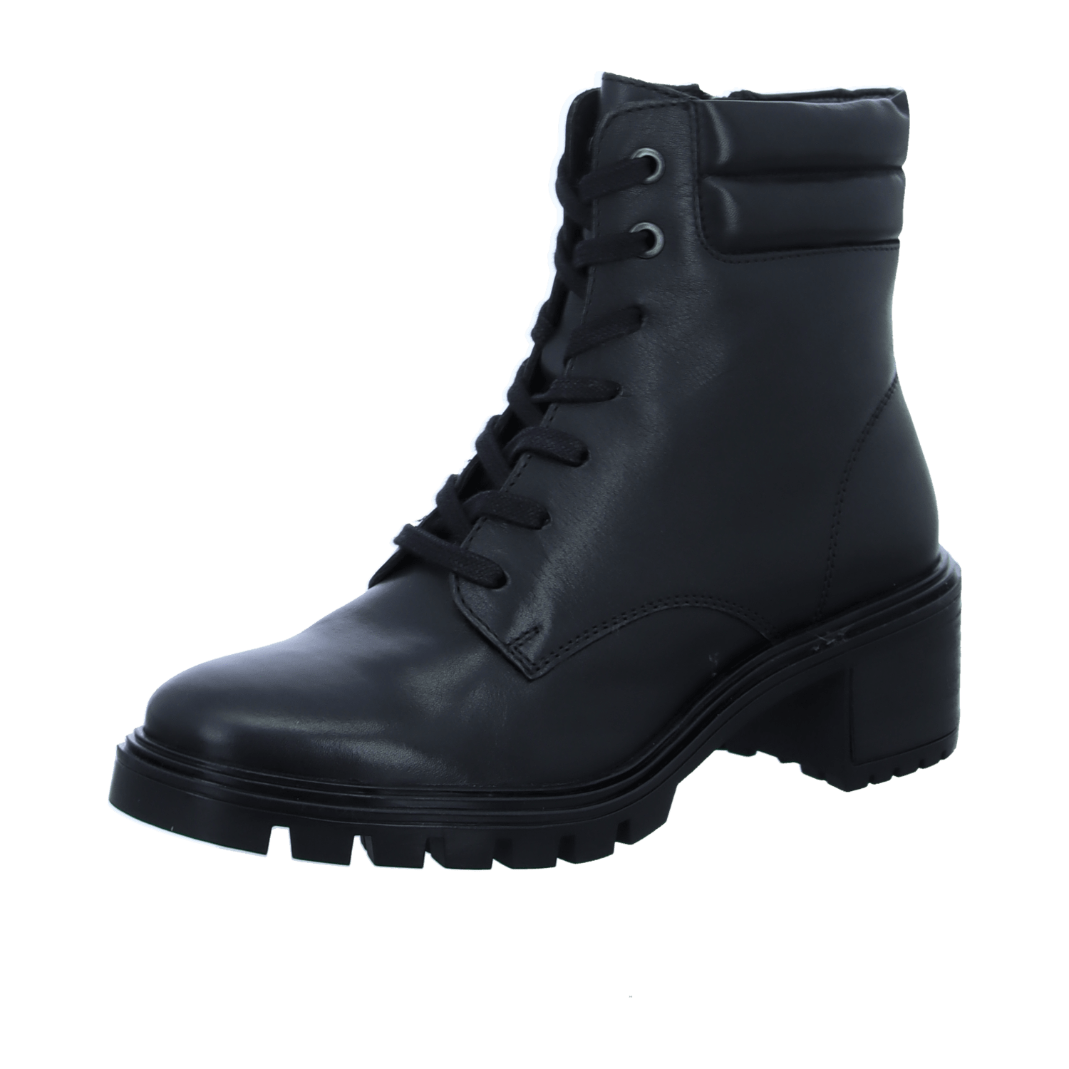 ARA DENVER Women's Ankle Boots in Black Smooth Leather with Zip Modern Style